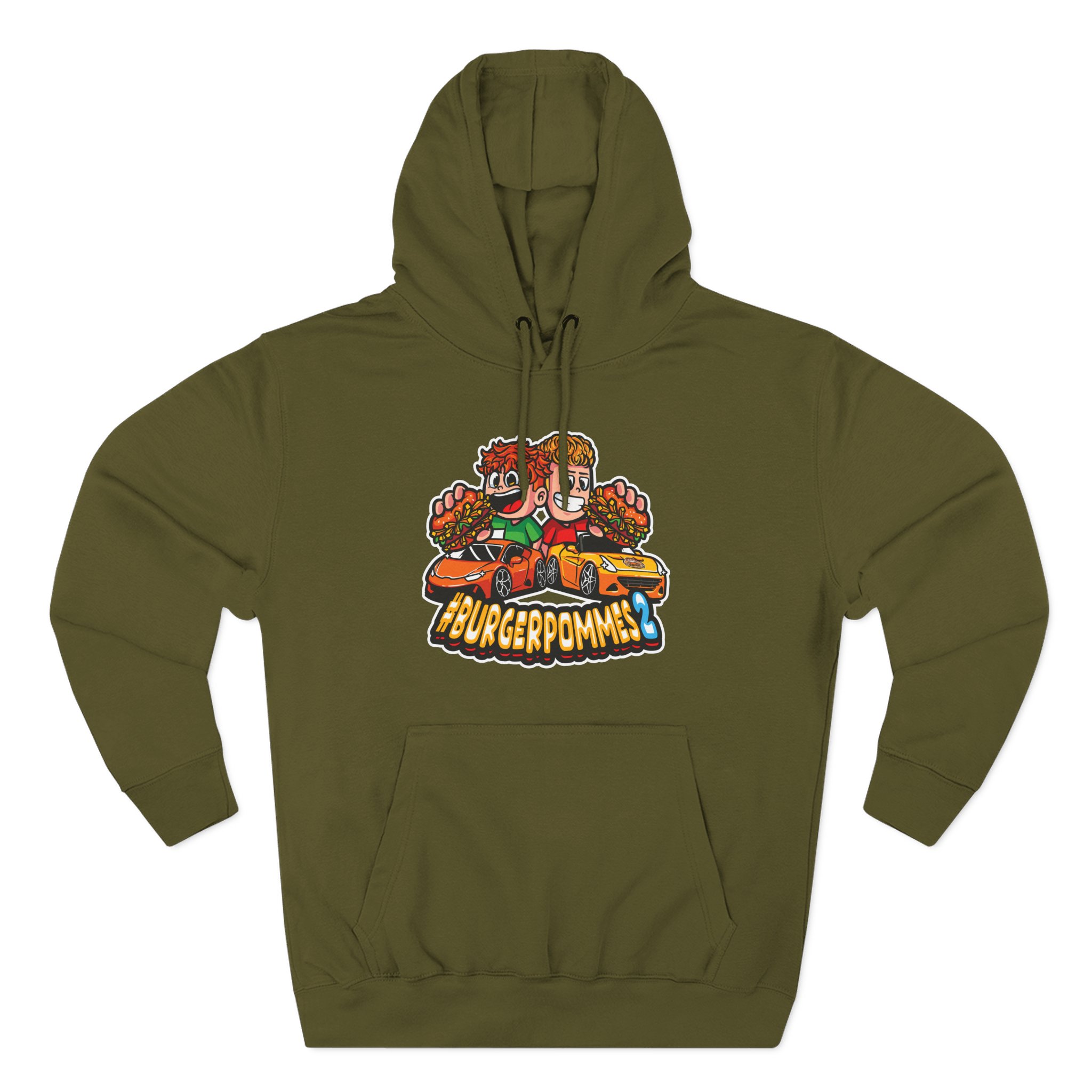 Burger Pommes Three-Panel Fleece Hoodie