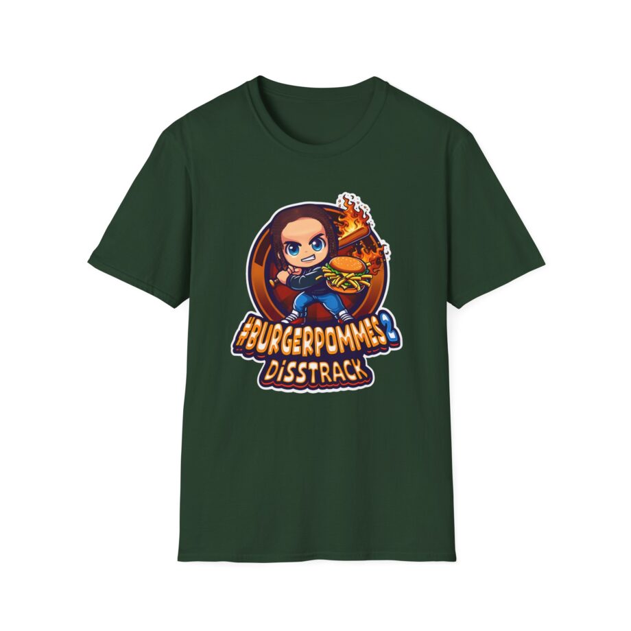 Burger Pommes Unisex Softstyle T-Shirt