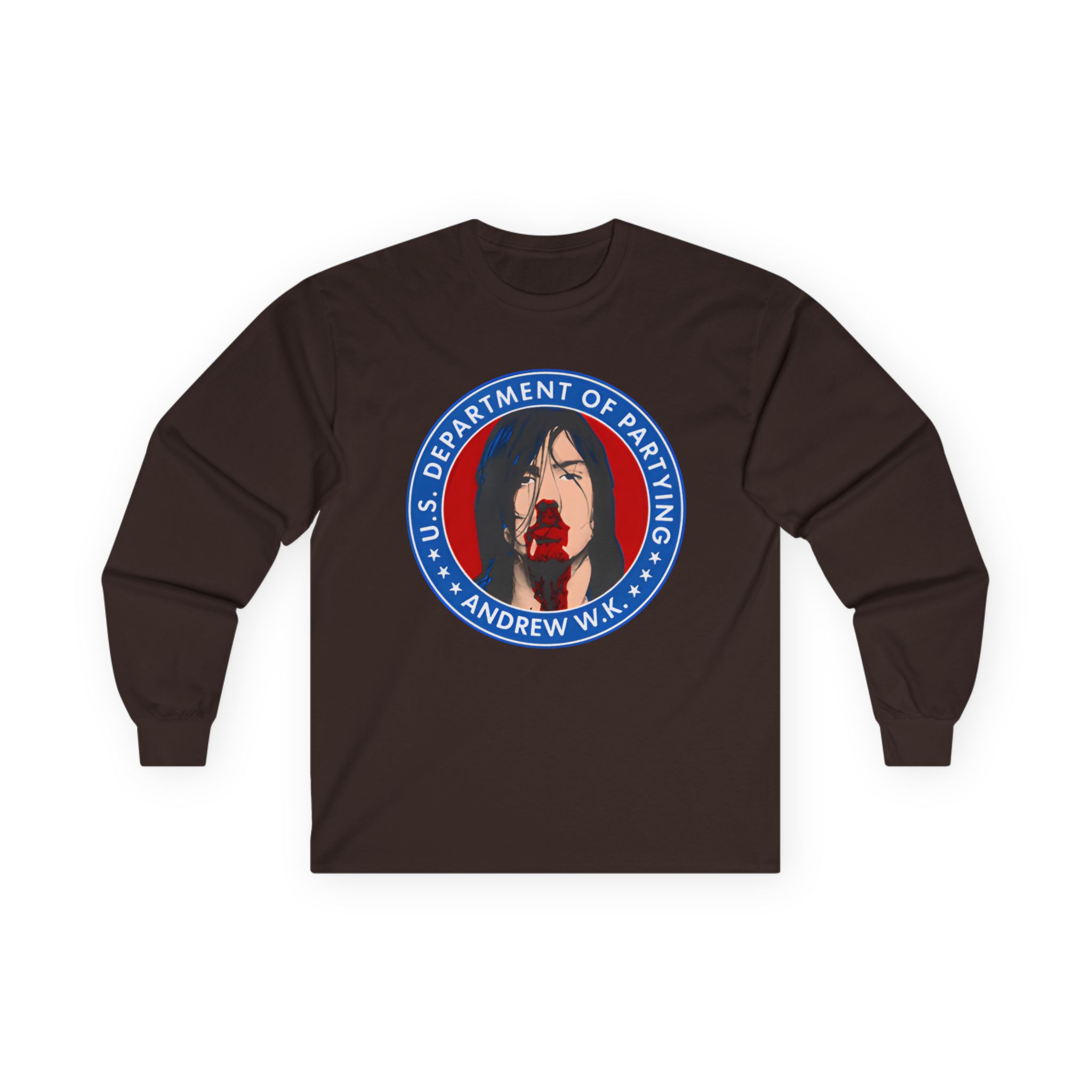 Andrew Wk Us Dept of Partying Unisex Ultra Cotton Long Sleeve Tee