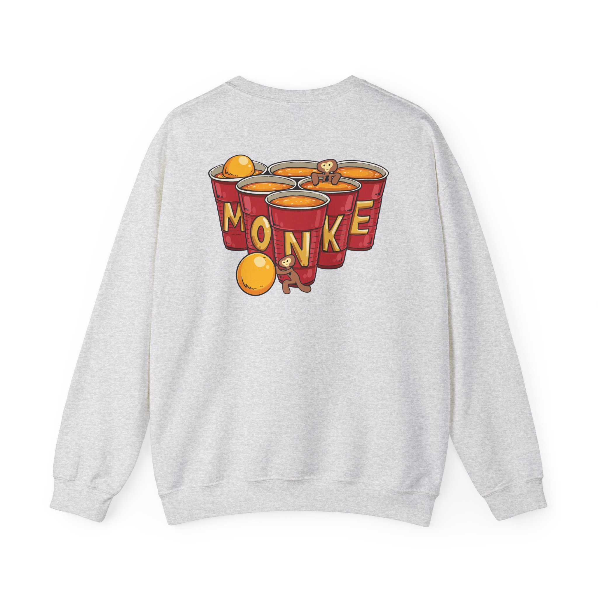 Spoonkidv Monke Pong Unisex Heavy Blendâ„¢ Crewneck Sweatshirt