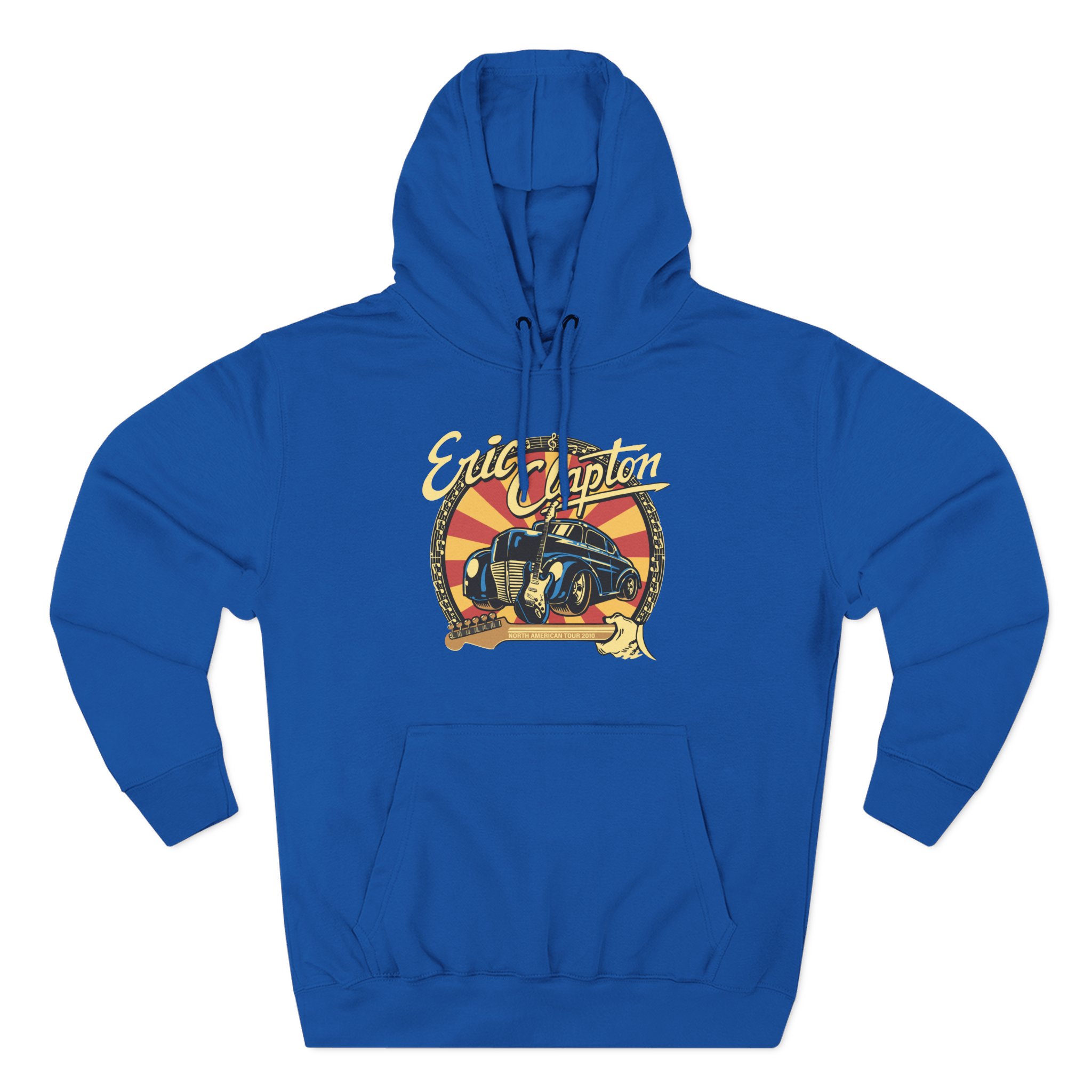 Eric Clapton 2010 North American Tour Three-Panel Fleece Hoodie