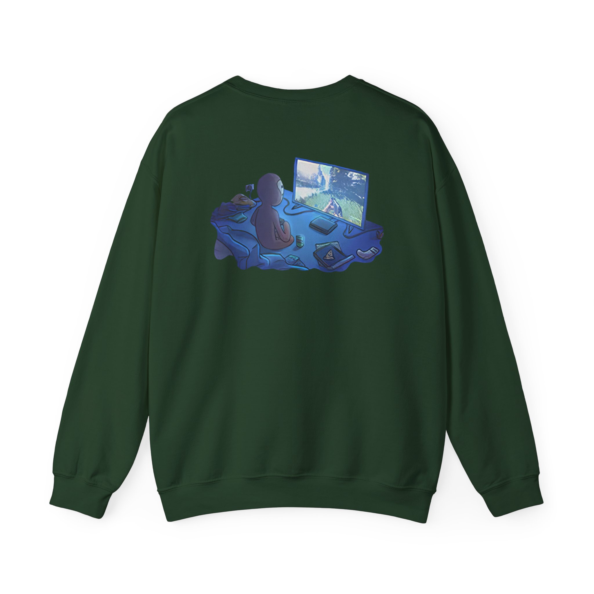 Spoonkid  Rust Monke Unisex Heavy Blendâ„¢ Crewneck Sweatshirt