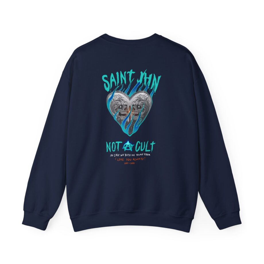 Saint Jhn Chromedd Hearts Icwbdy Unisex Heavy Blend™ Crewneck Sweatshirt