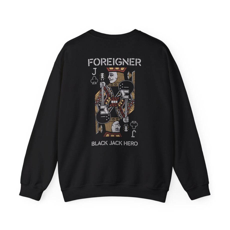 Foreigner Black Jack Hero Unisex Heavy Blend™ Crewneck Sweatshirt