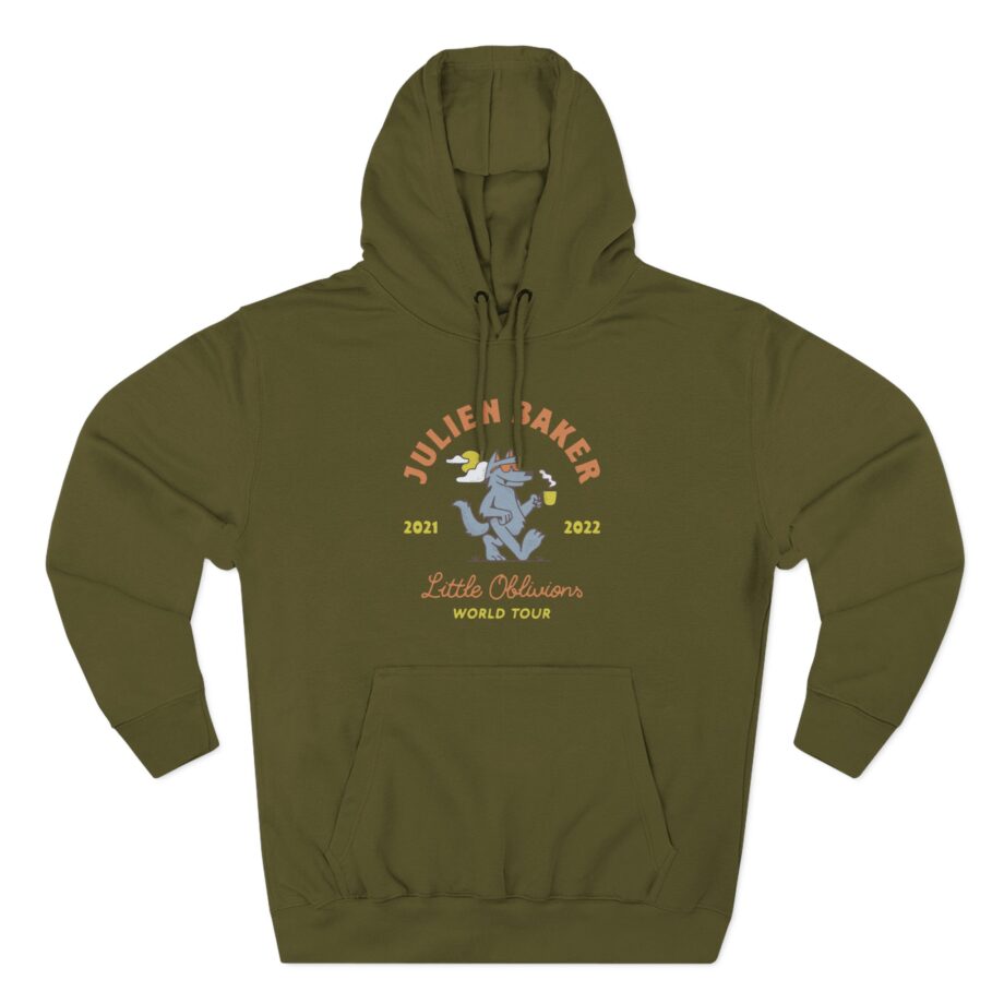 Julien Baker Little Oblivions World Tour Three-Panel Fleece Hoodie
