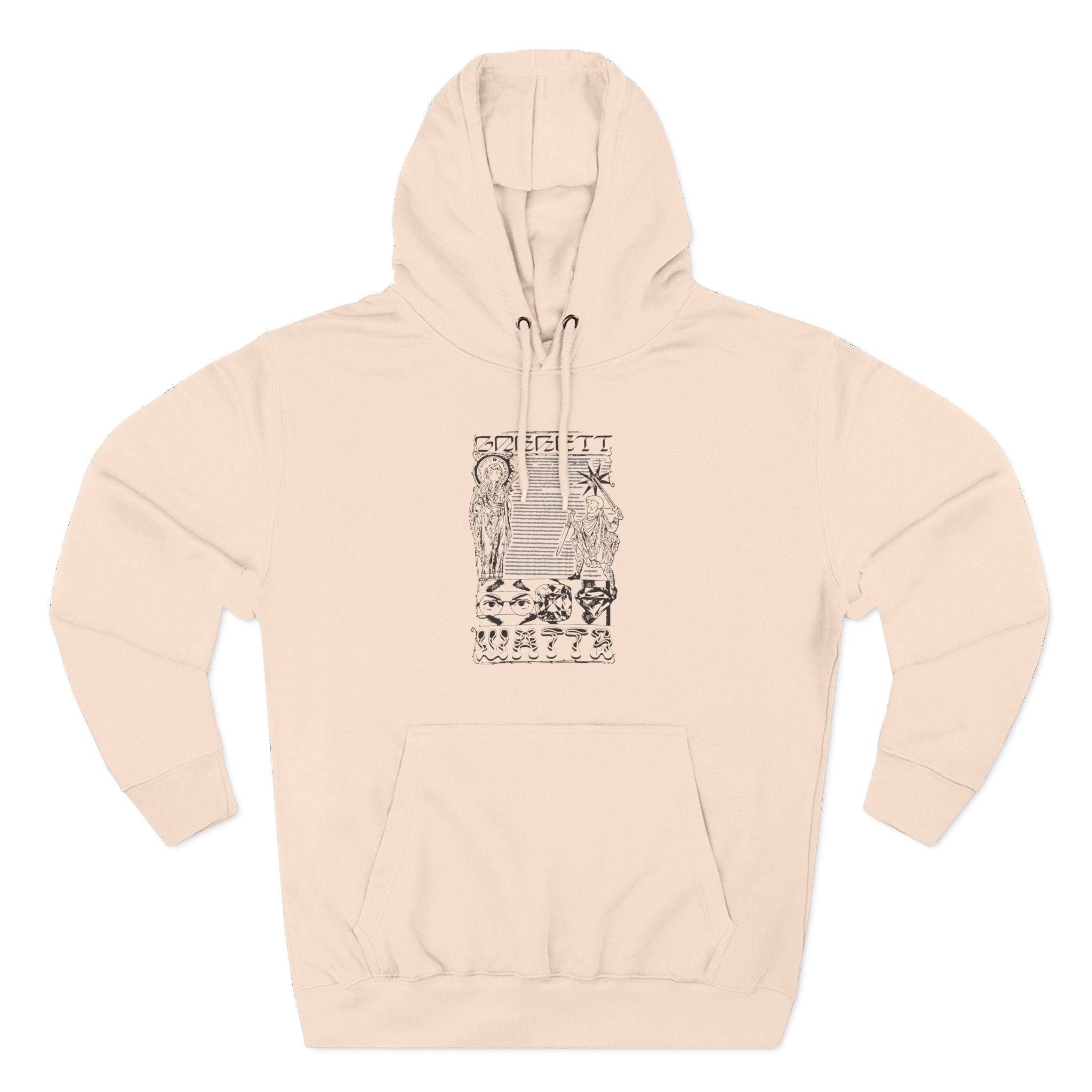 Garrett Watts the Secret Three-Panel Fleece Hoodie