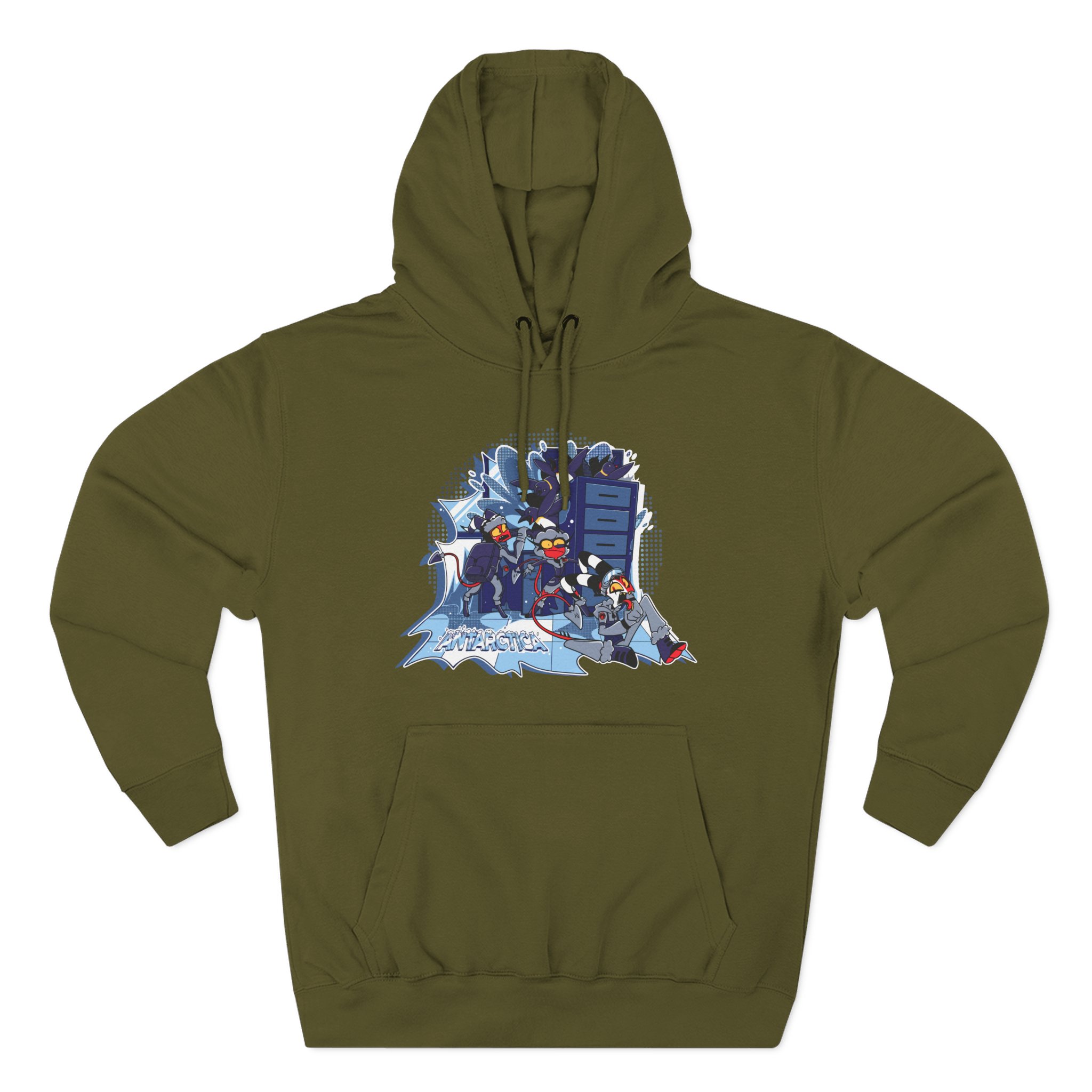 Vivziepop Antarctica Three-Panel Fleece Hoodie