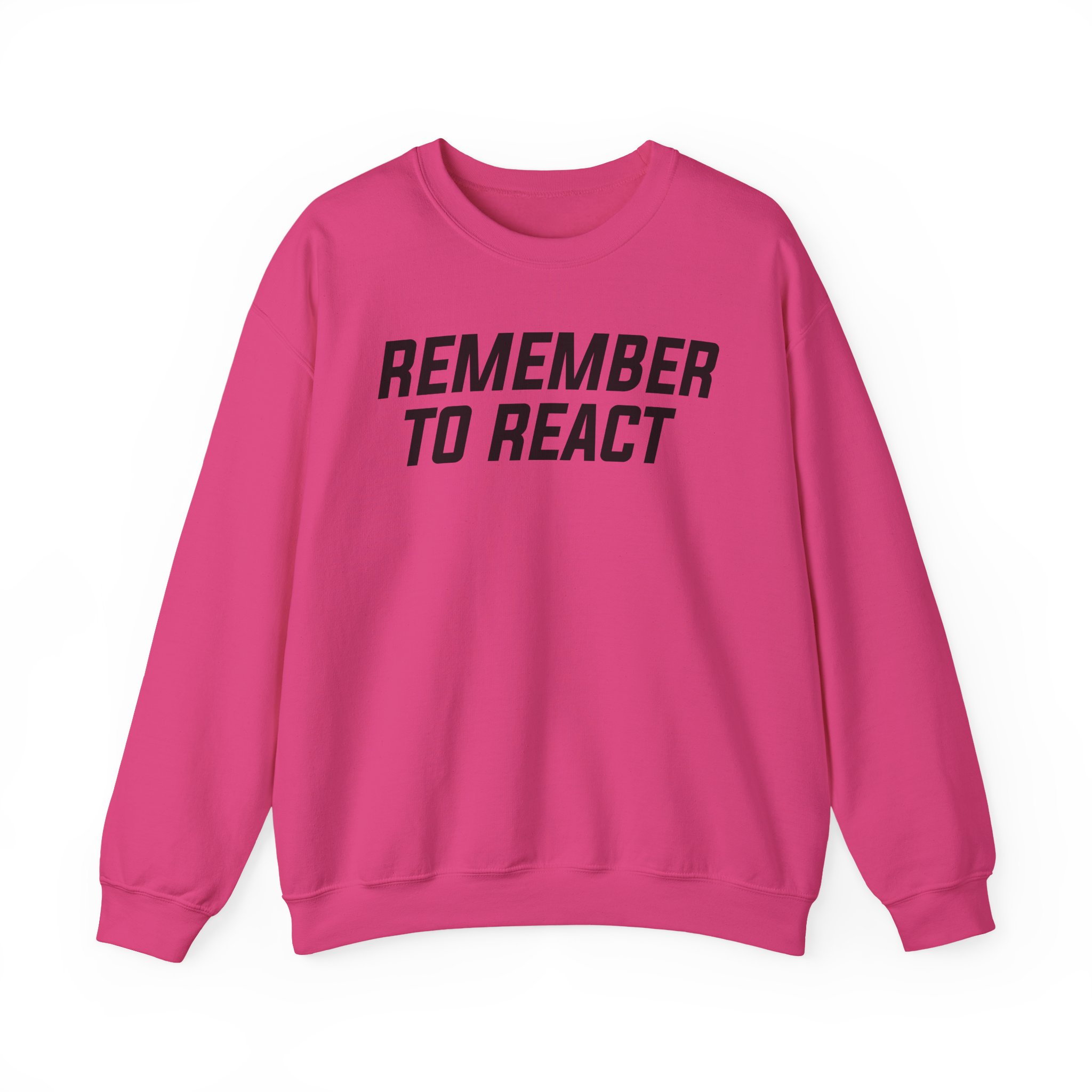 Jenny Holzer Remember to React Unisex Heavy Blendâ„¢ Crewneck Sweatshirt