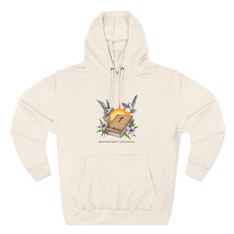 Arcangel Respira Como Un Verso Biblico Three-Panel Fleece Hoodie