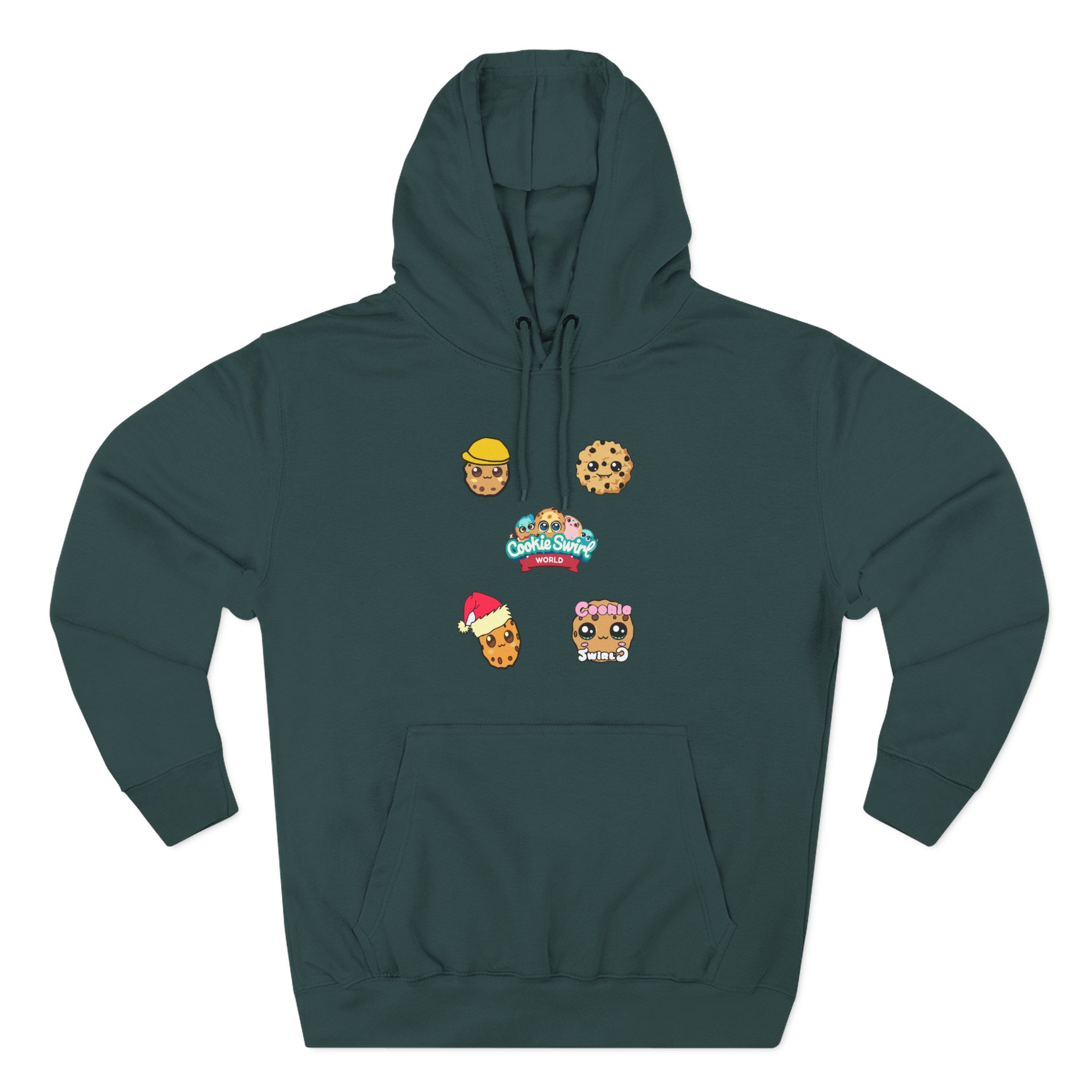 Cookieswirlc Three-Panel Fleece Hoodie