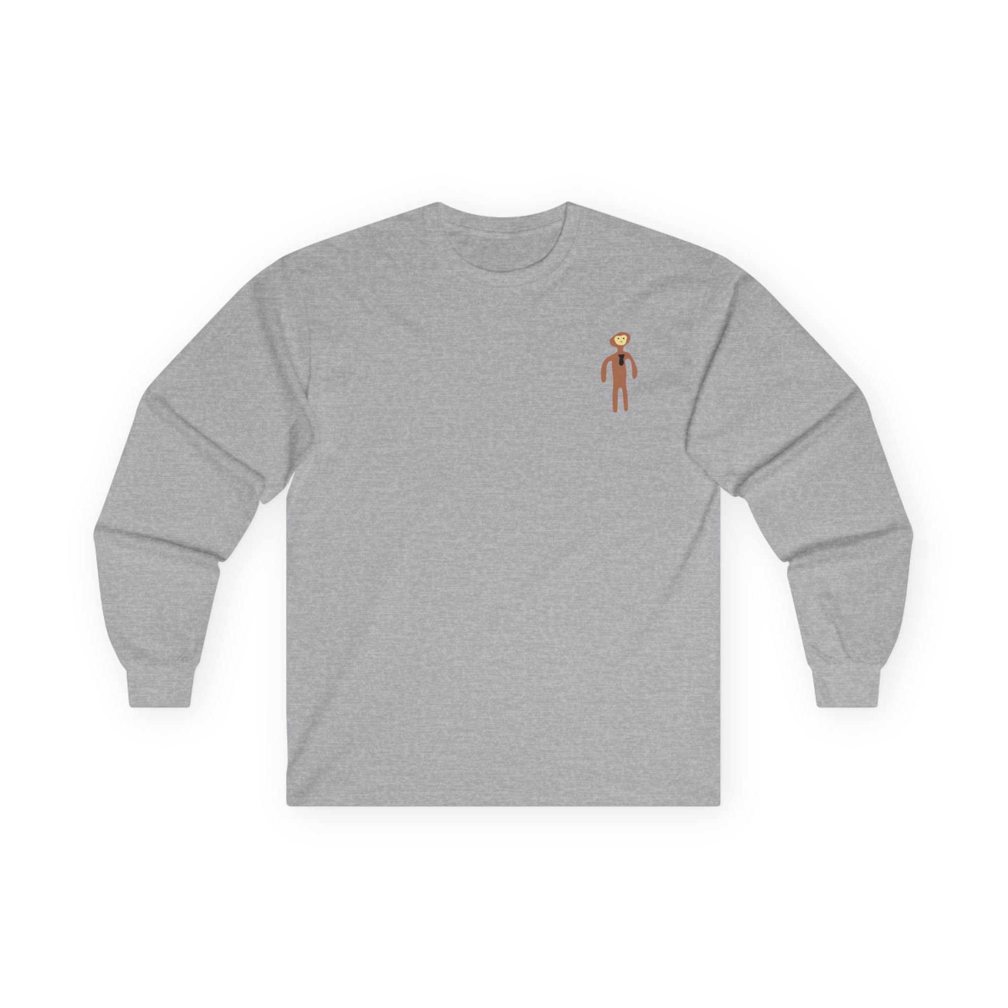 Monke Embroidered Unisex Ultra Cotton Long Sleeve Tee