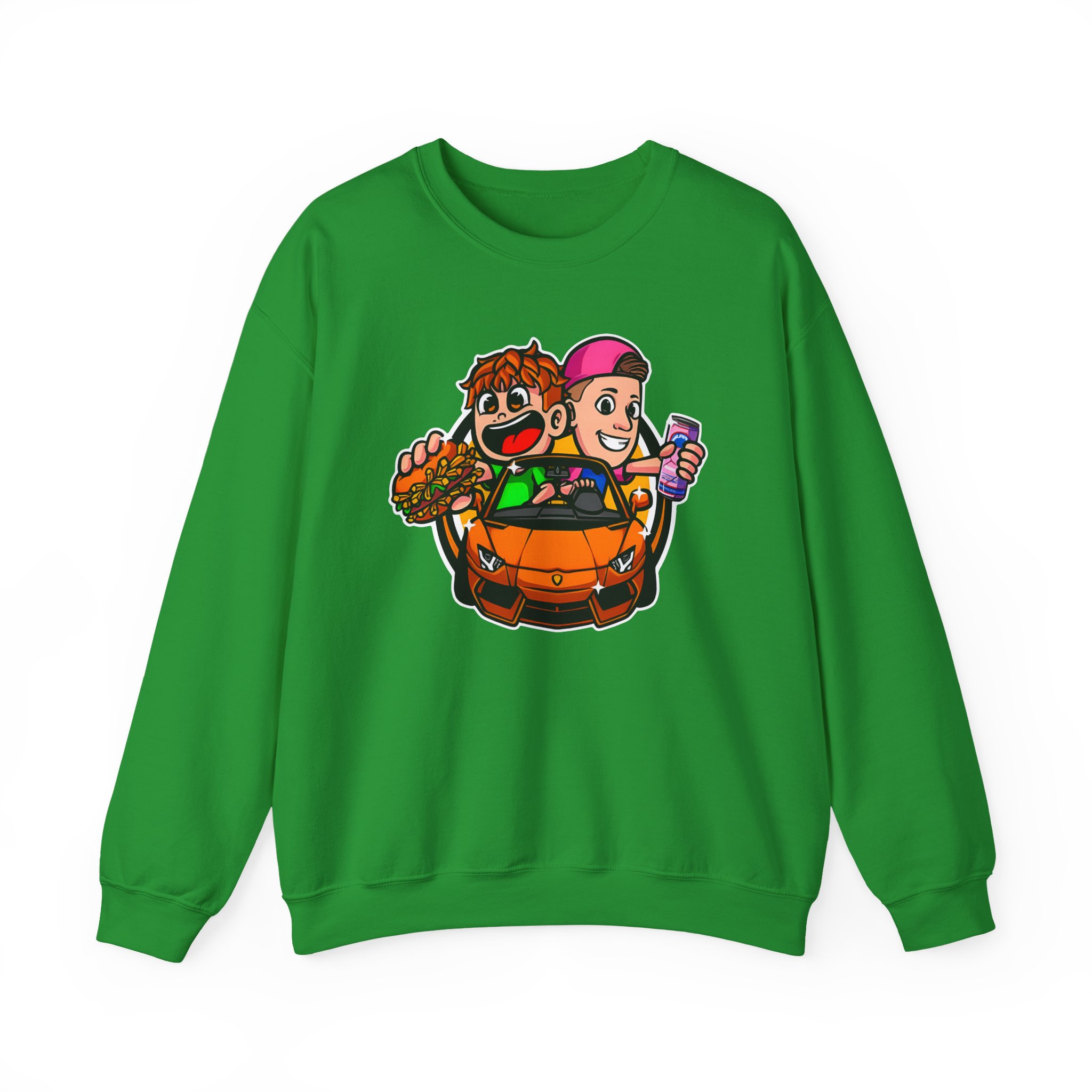 Burger Pommes Unisex Heavy Blendâ„¢ Crewneck Sweatshirt