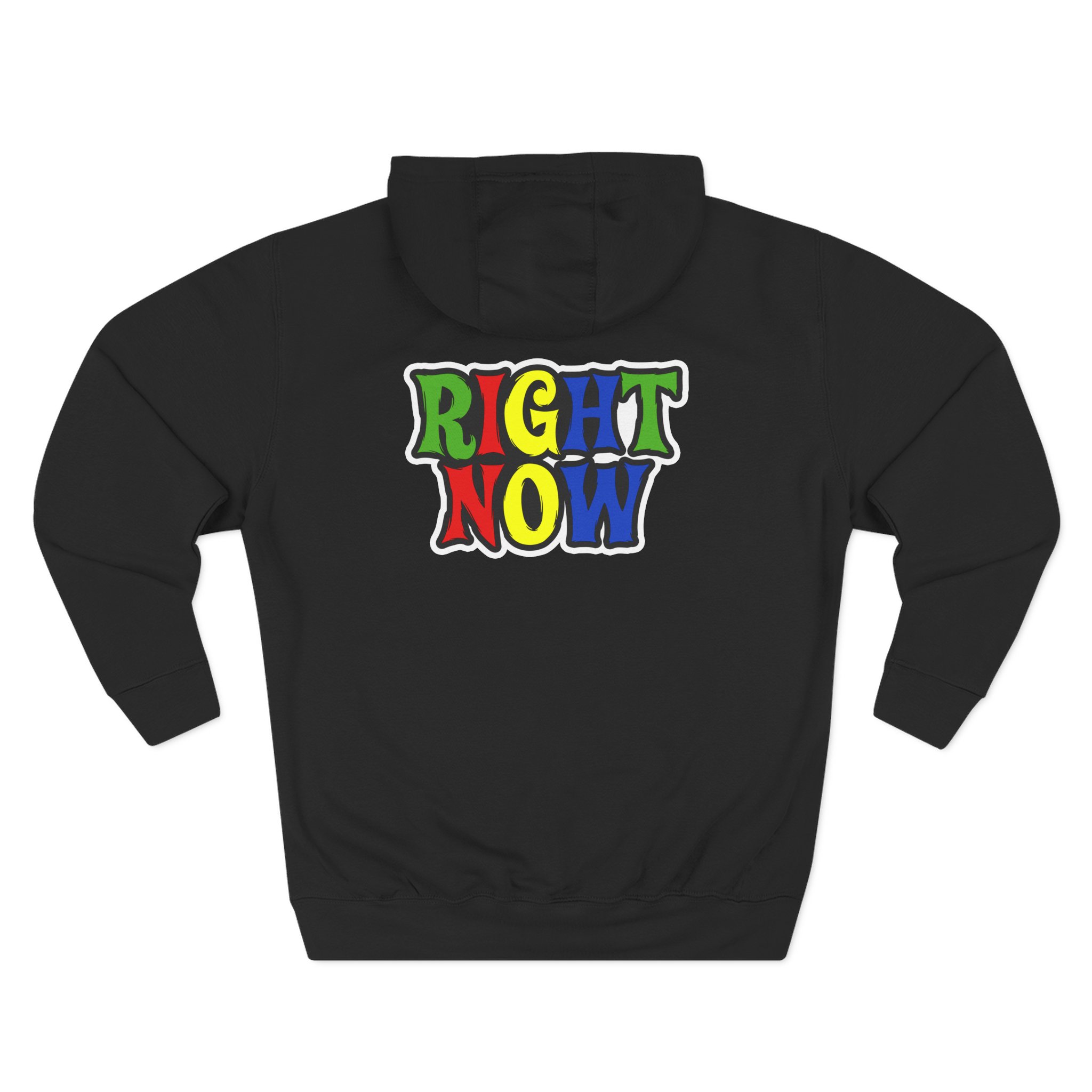 Nekrogoblikon Right Now Zip Up Three-Panel Fleece Hoodie