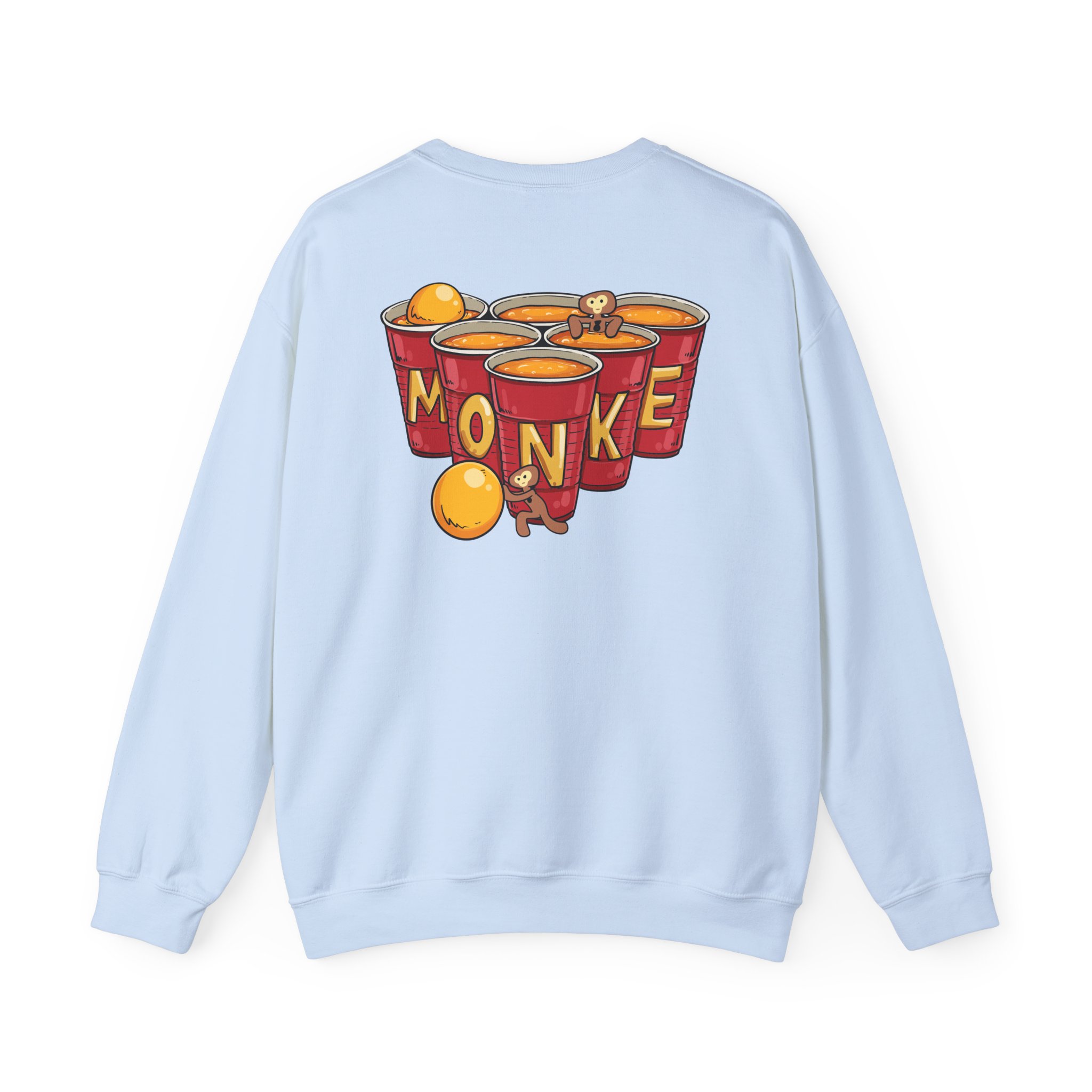 Spoonkidv Monke Pong Unisex Heavy Blendâ„¢ Crewneck Sweatshirt