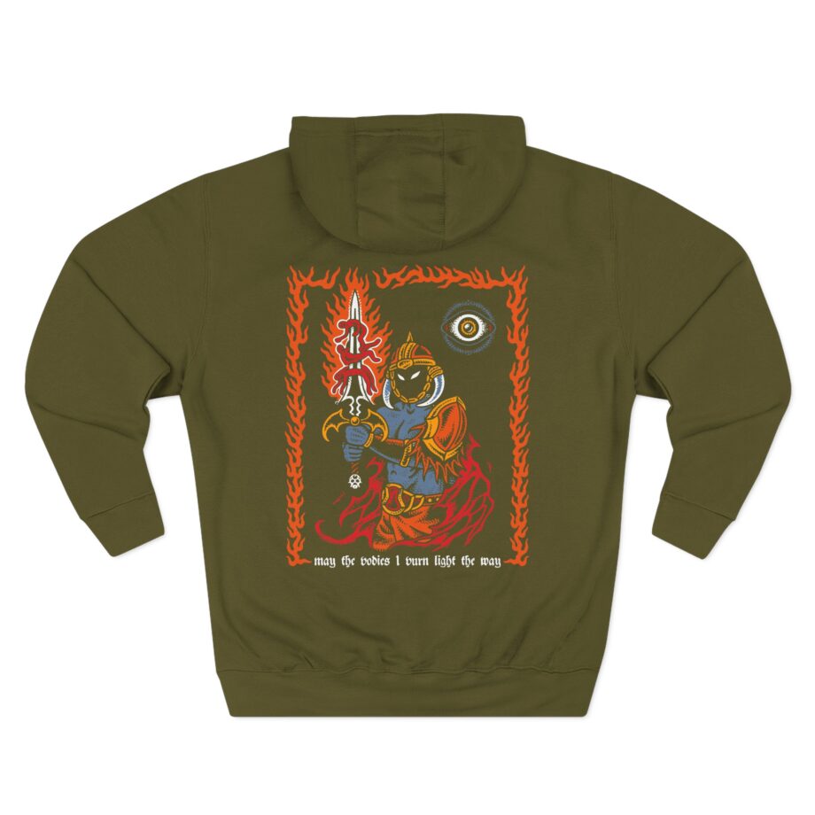 The Acacia Strain may the vodies 1 vurn light the way Three-Panel Fleece Hoodie