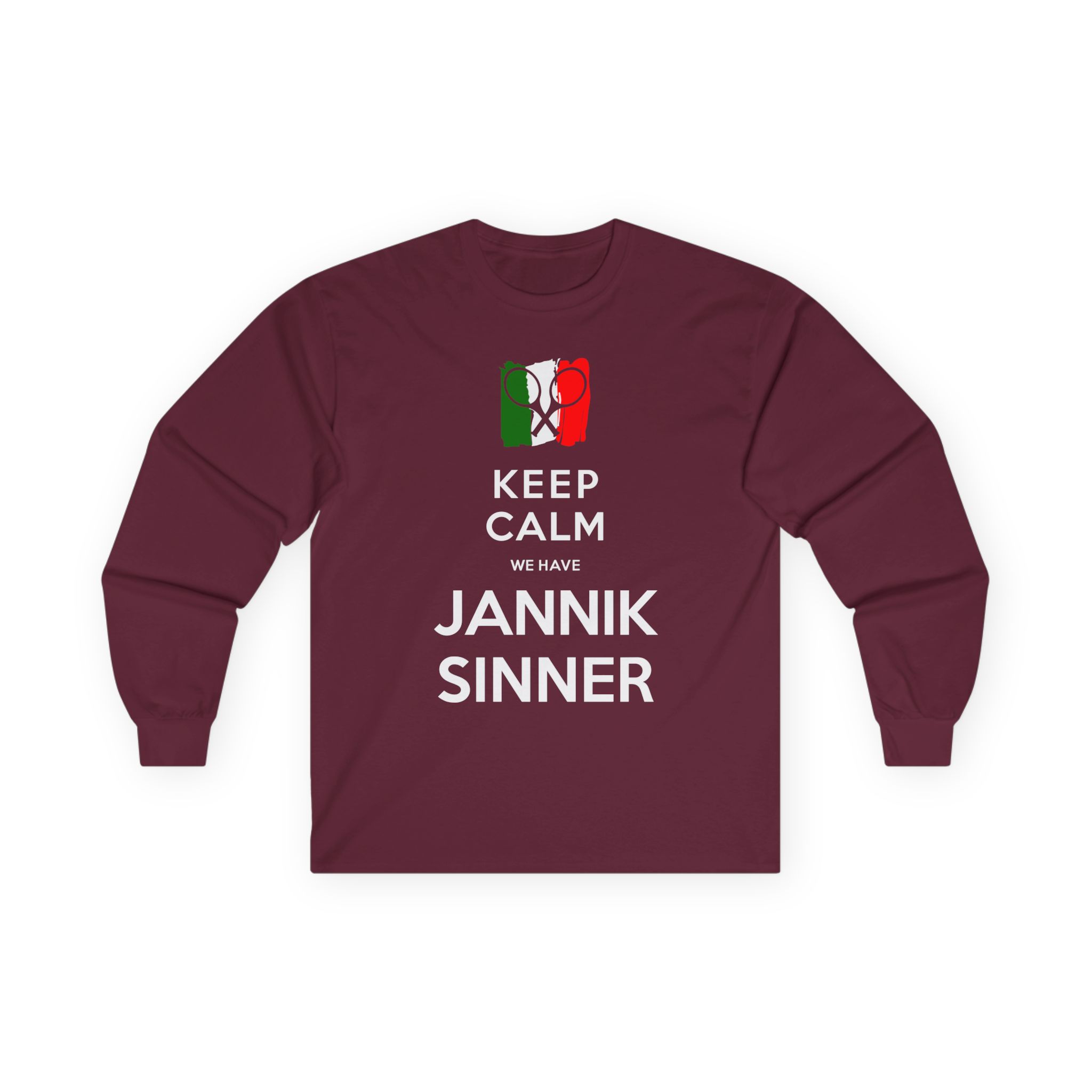 Jannik Sinner Keep Calm We Have Unisex Ultra Cotton Long Sleeve Tee