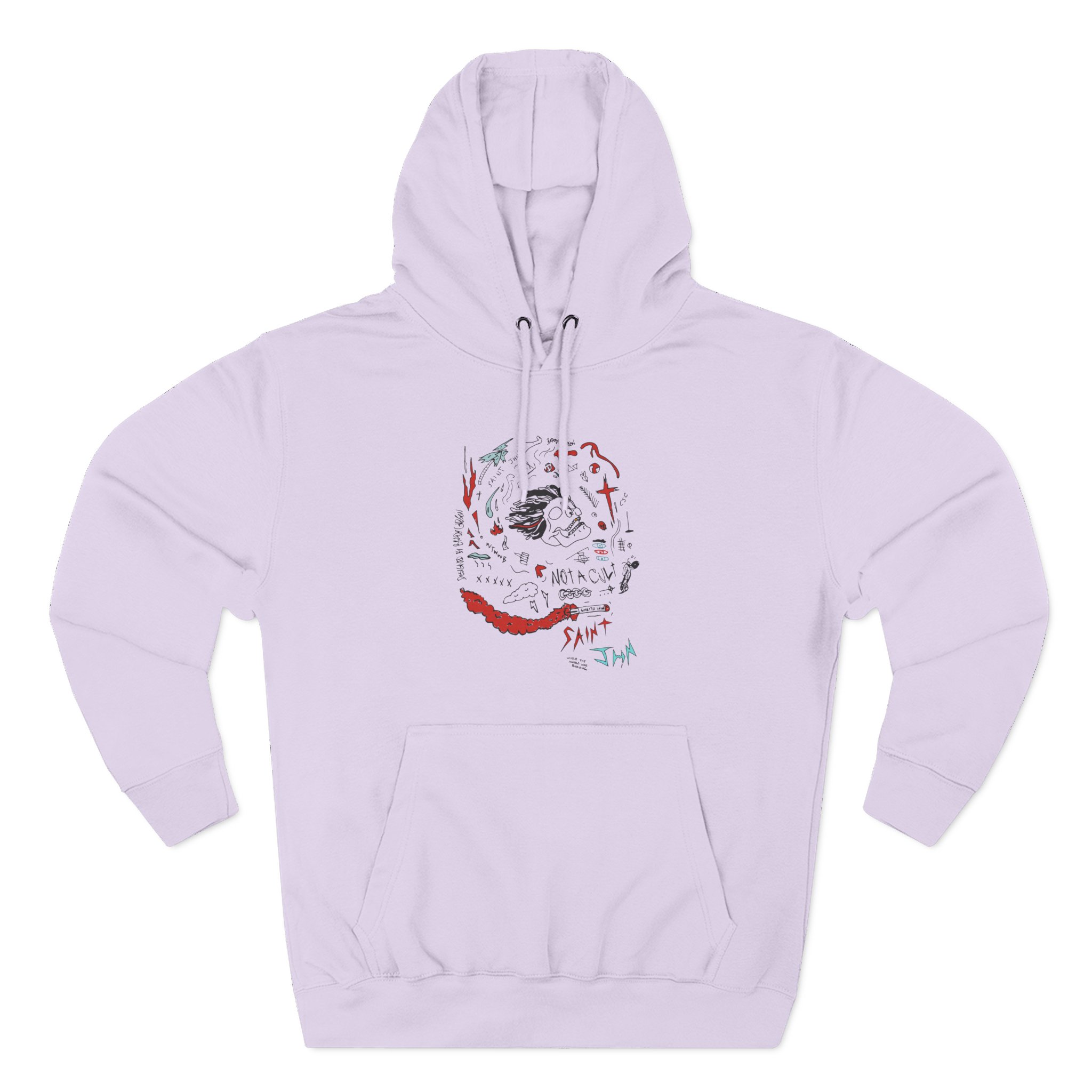 Saint Jhn Three-Panel Fleece Hoodie