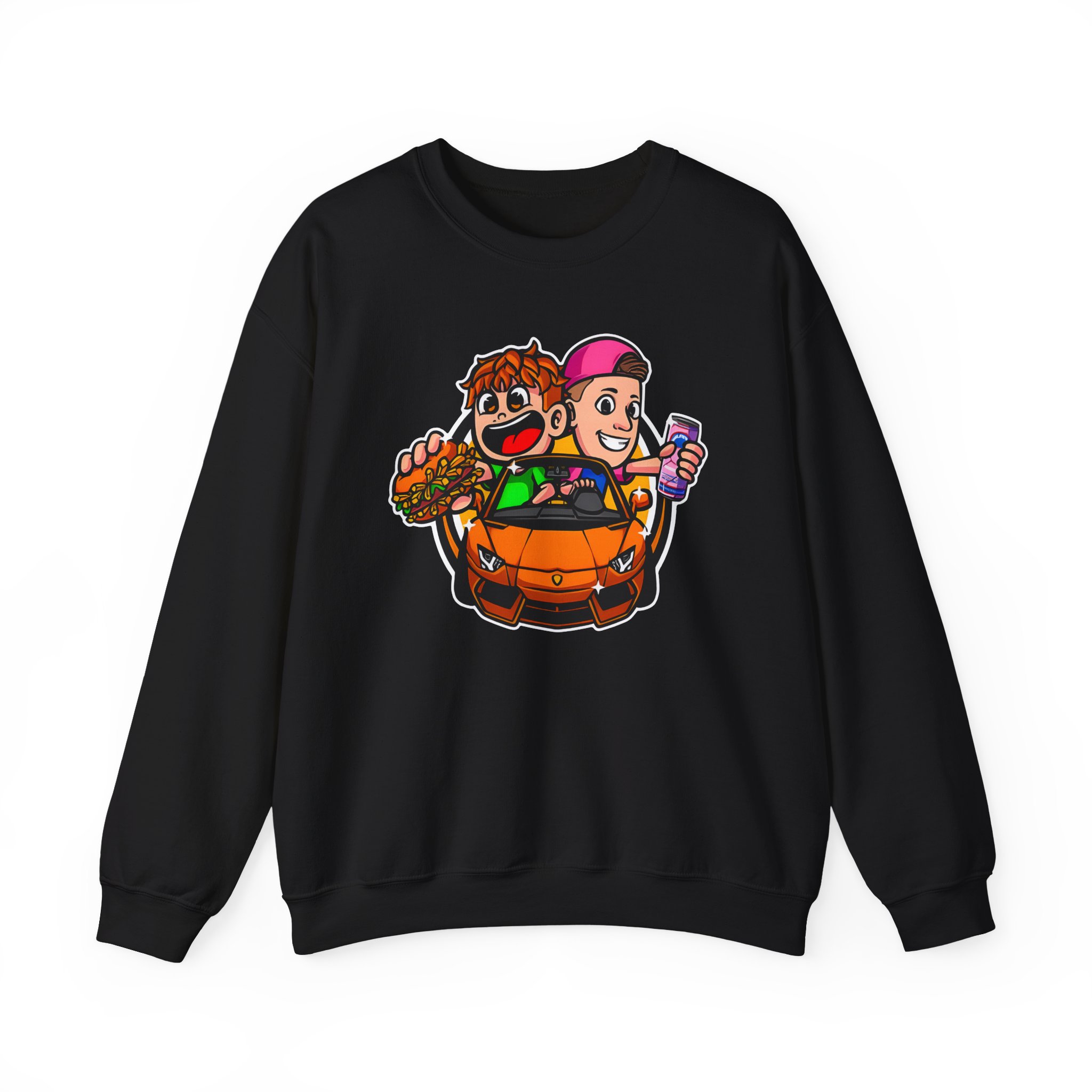 Burger Pommes Unisex Heavy Blendâ„¢ Crewneck Sweatshirt