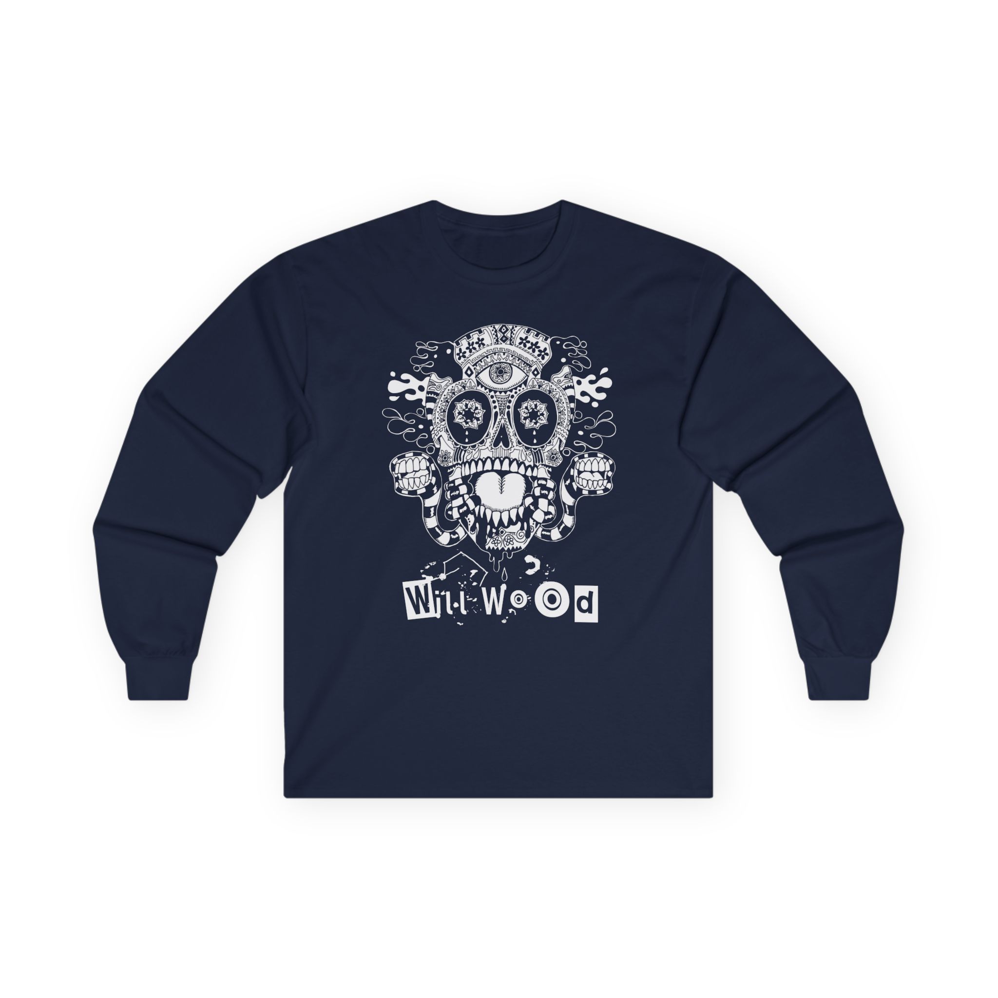 Will Wood Host Skull Unisex Ultra Cotton Long Sleeve Tee