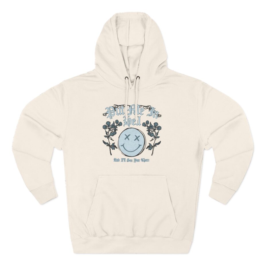 Kallmekris Put Me in Hell Three-Panel Fleece Hoodie