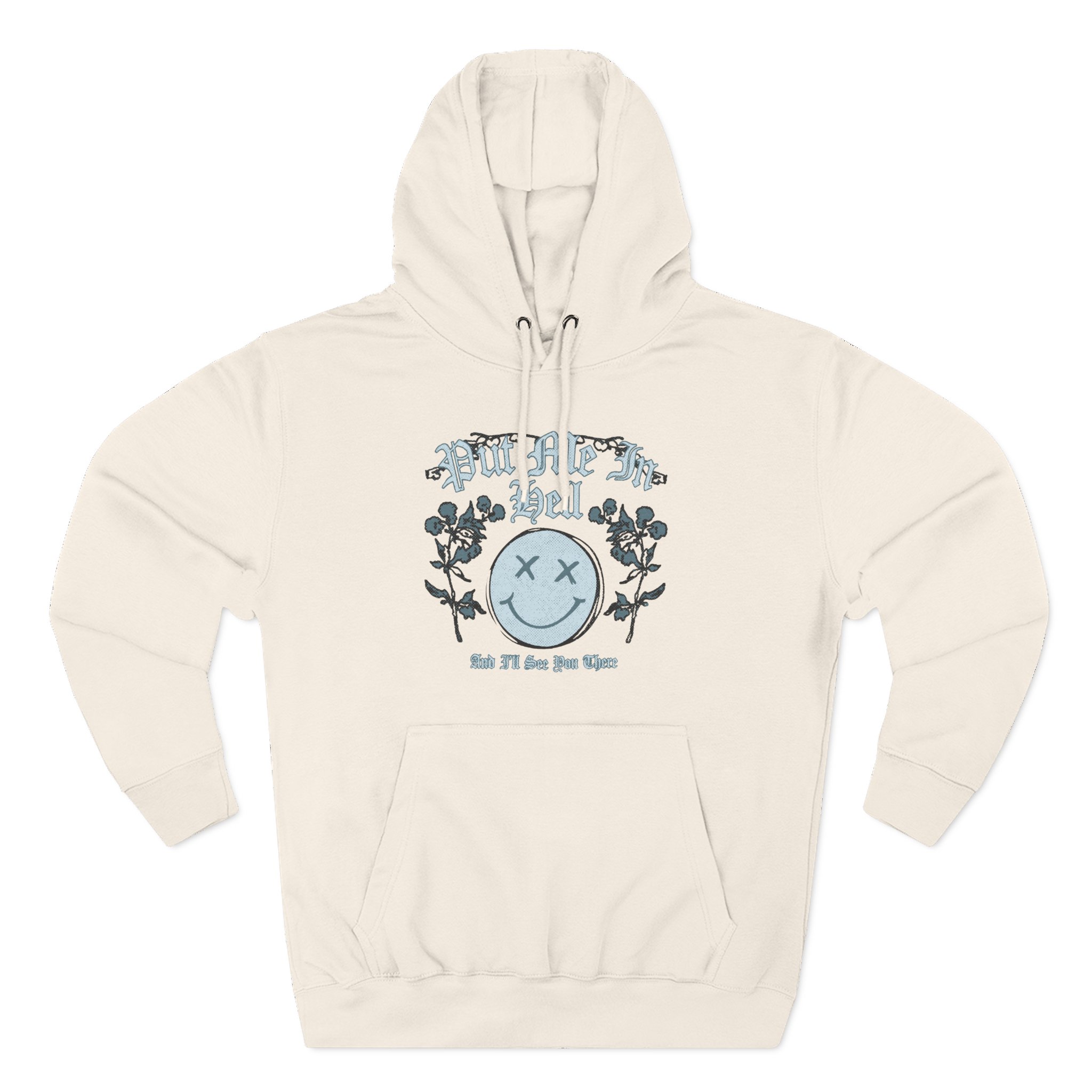 Kallmekris Put Me in Hell Three-Panel Fleece Hoodie