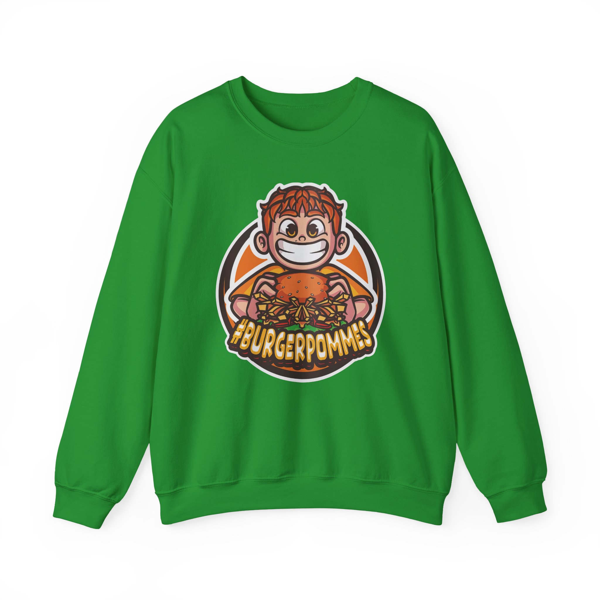 Burger Pommes Unisex Heavy Blendâ„¢ Crewneck Sweatshirt