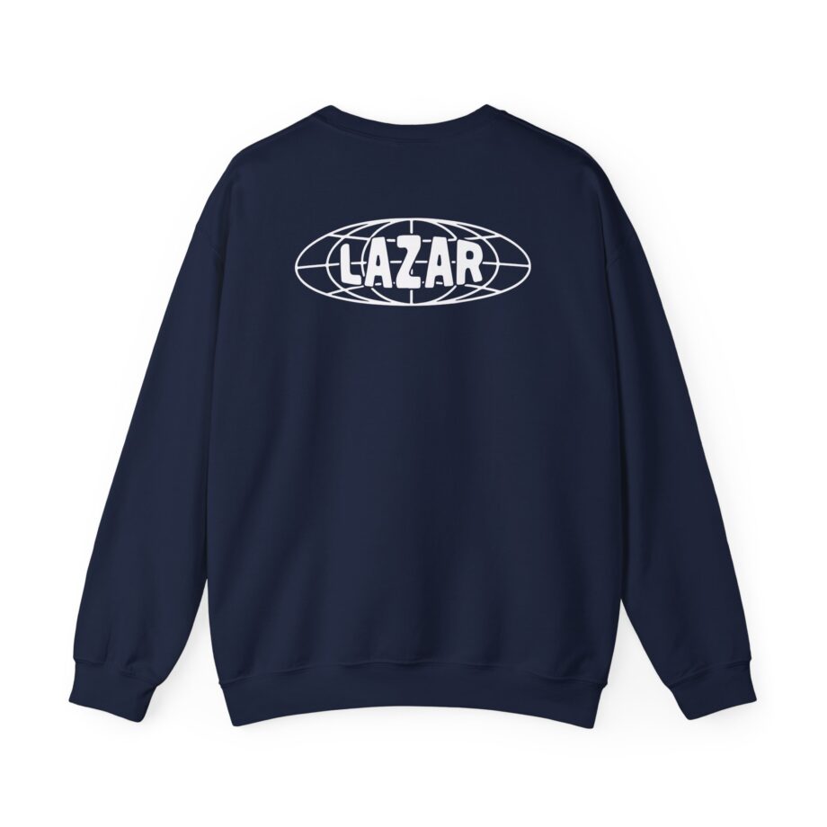 Lazarbeam Globe Indigo Unisex Heavy Blend™ Crewneck Sweatshirt