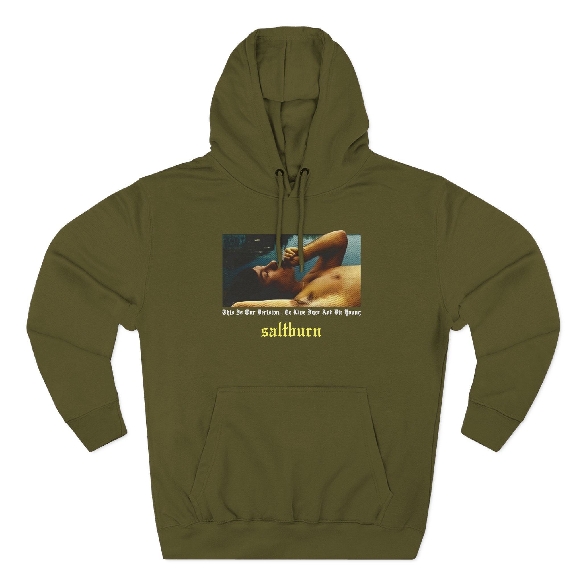 Saltburn This Is Our Derision Three-Panel Fleece Hoodie