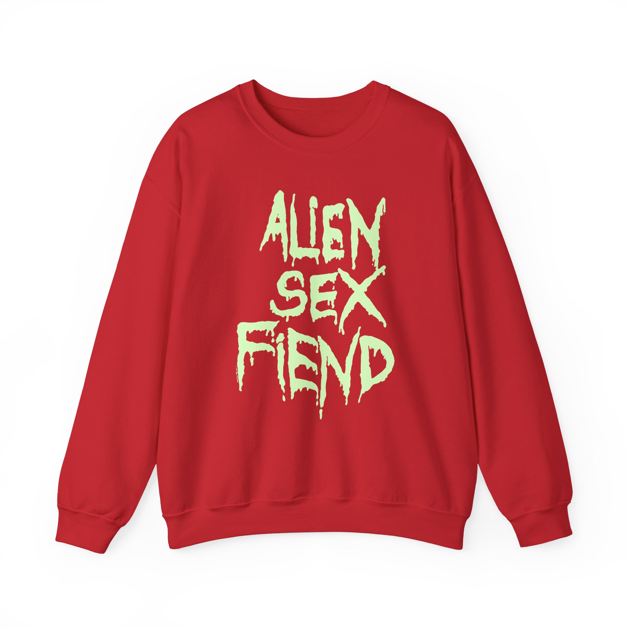 Alien Sex Fiend Glow in the Dark Unisex Heavy Blendâ„¢ Crewneck Sweatshirt