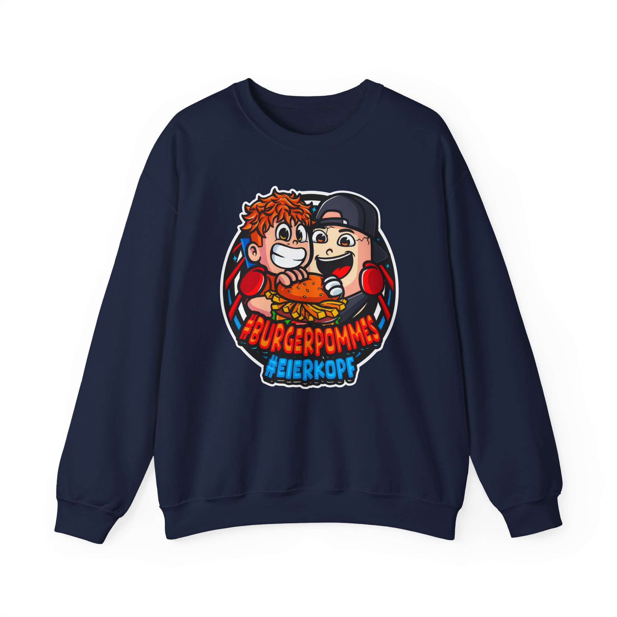 Burger Pommes eierkopf Unisex Heavy Blendâ„¢ Crewneck Sweatshirt