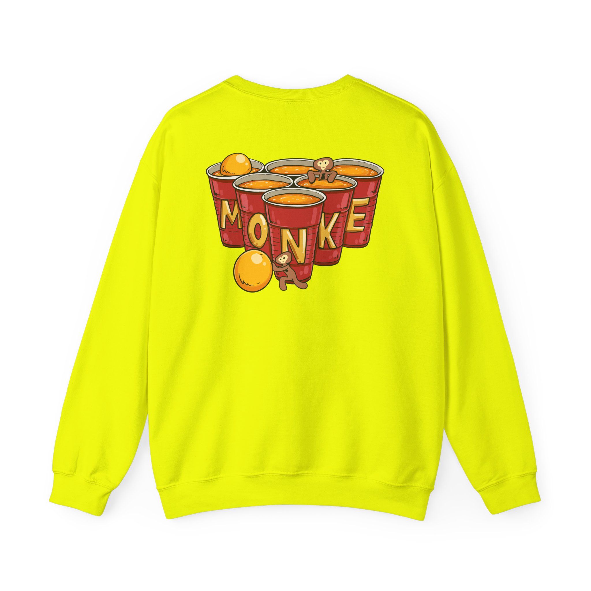 Spoonkidv Monke Pong Unisex Heavy Blendâ„¢ Crewneck Sweatshirt