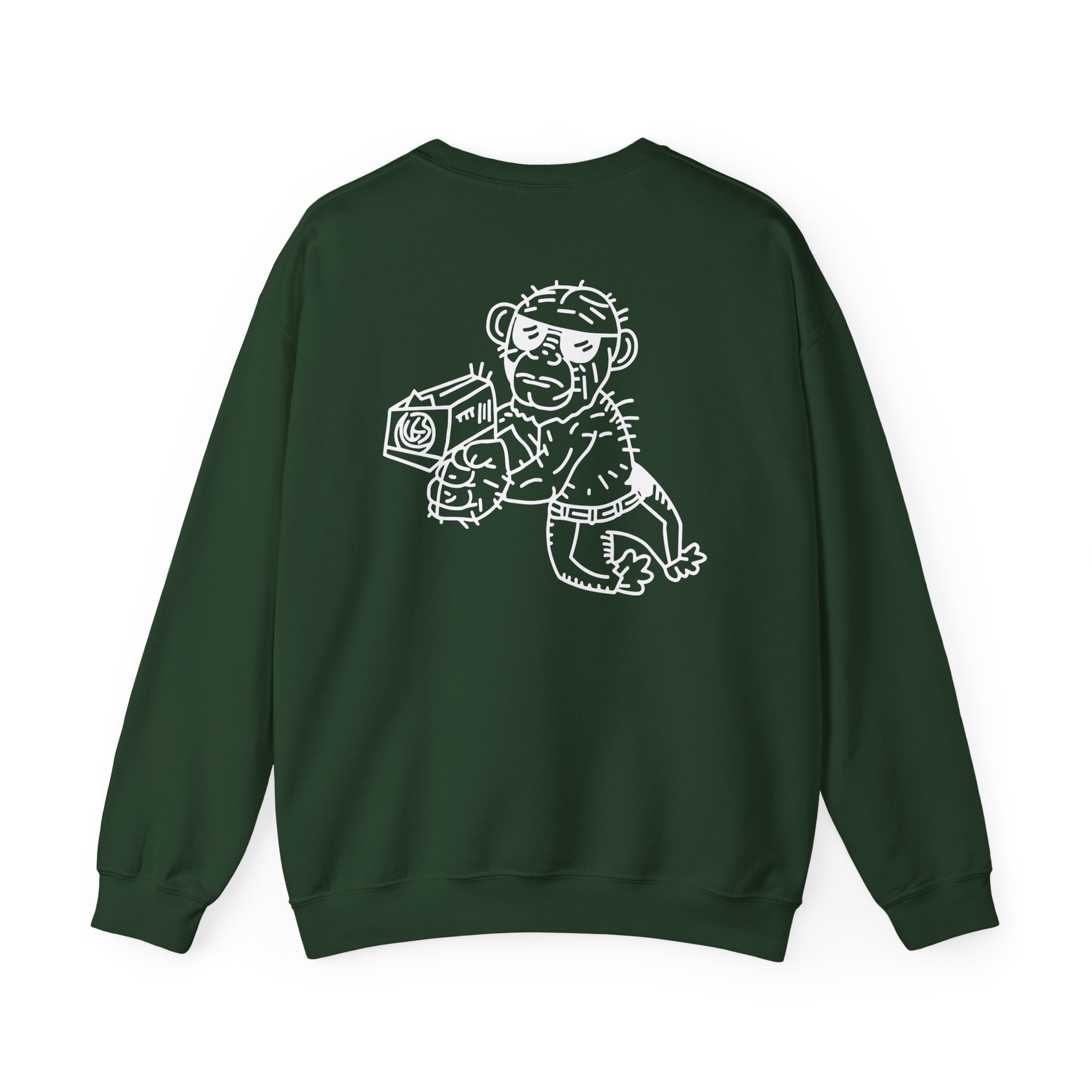 Spoonkid Detective Monke Unisex Heavy Blendâ„¢ Crewneck Sweatshirt