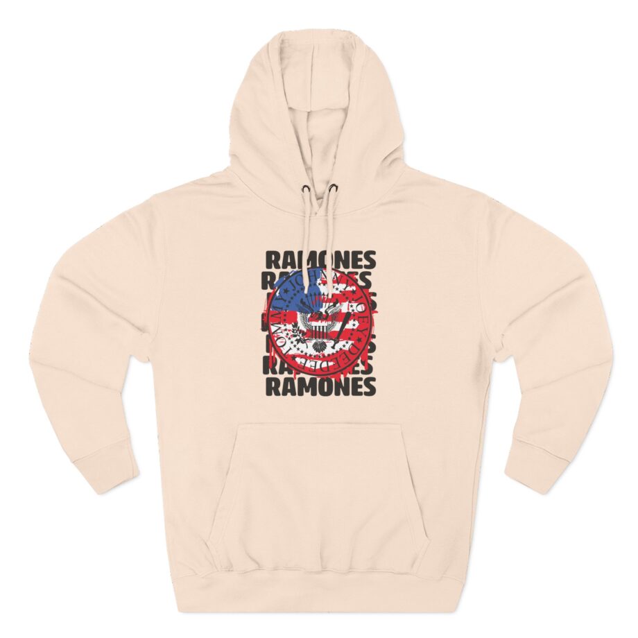 Ramones US Flag Three-Panel Fleece Hoodie