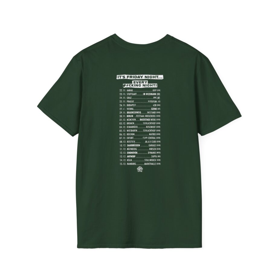Zebrahead Lightning Skull Friday night tour Unisex Softstyle T-Shirt