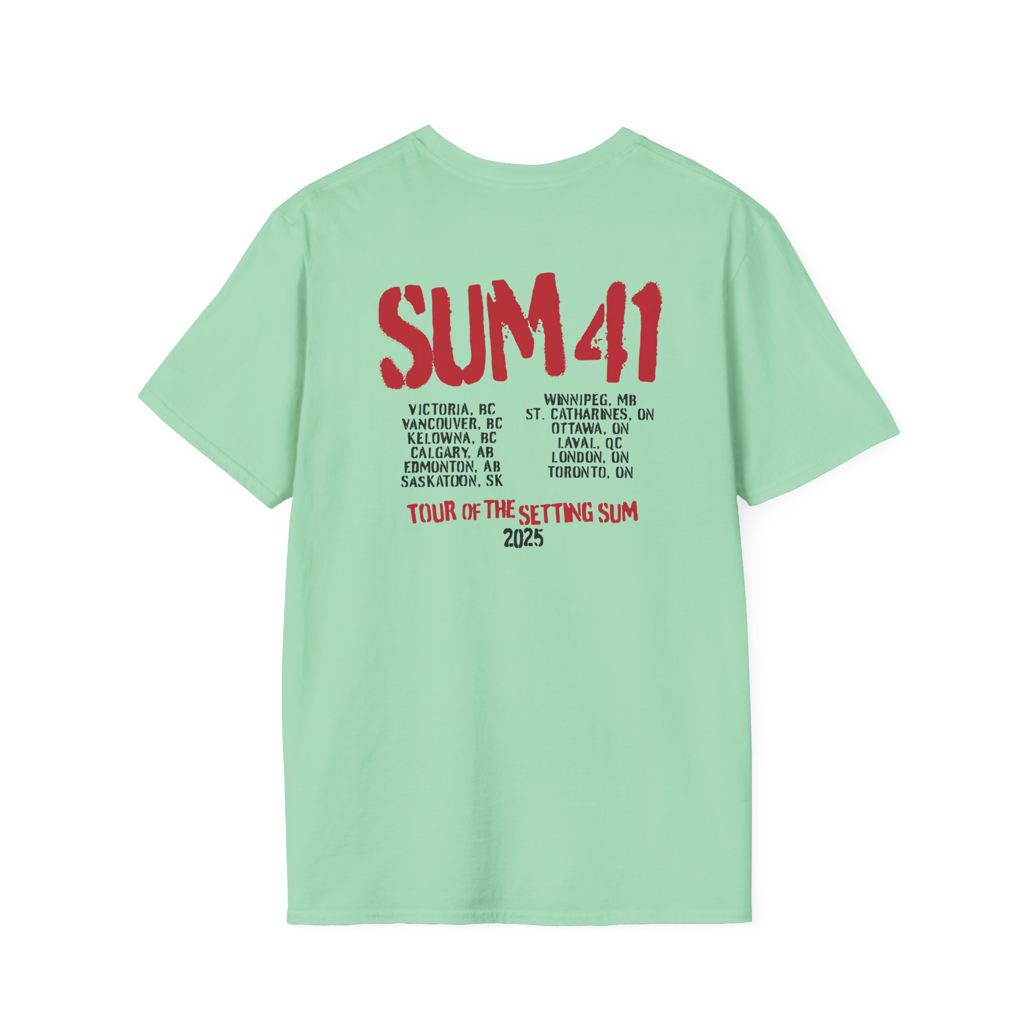 Sum 41 the Final Tour Unisex Softstyle T-Shirt
