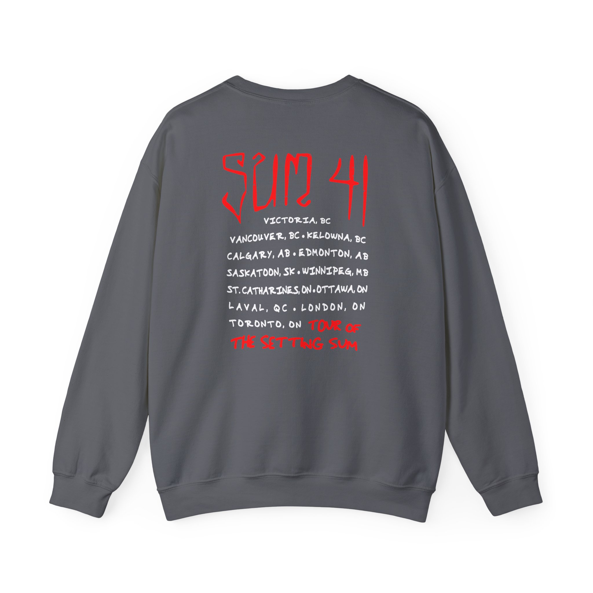 Sum 41 Skull Sketch Tour Unisex Heavy Blendâ„¢ Crewneck Sweatshirt