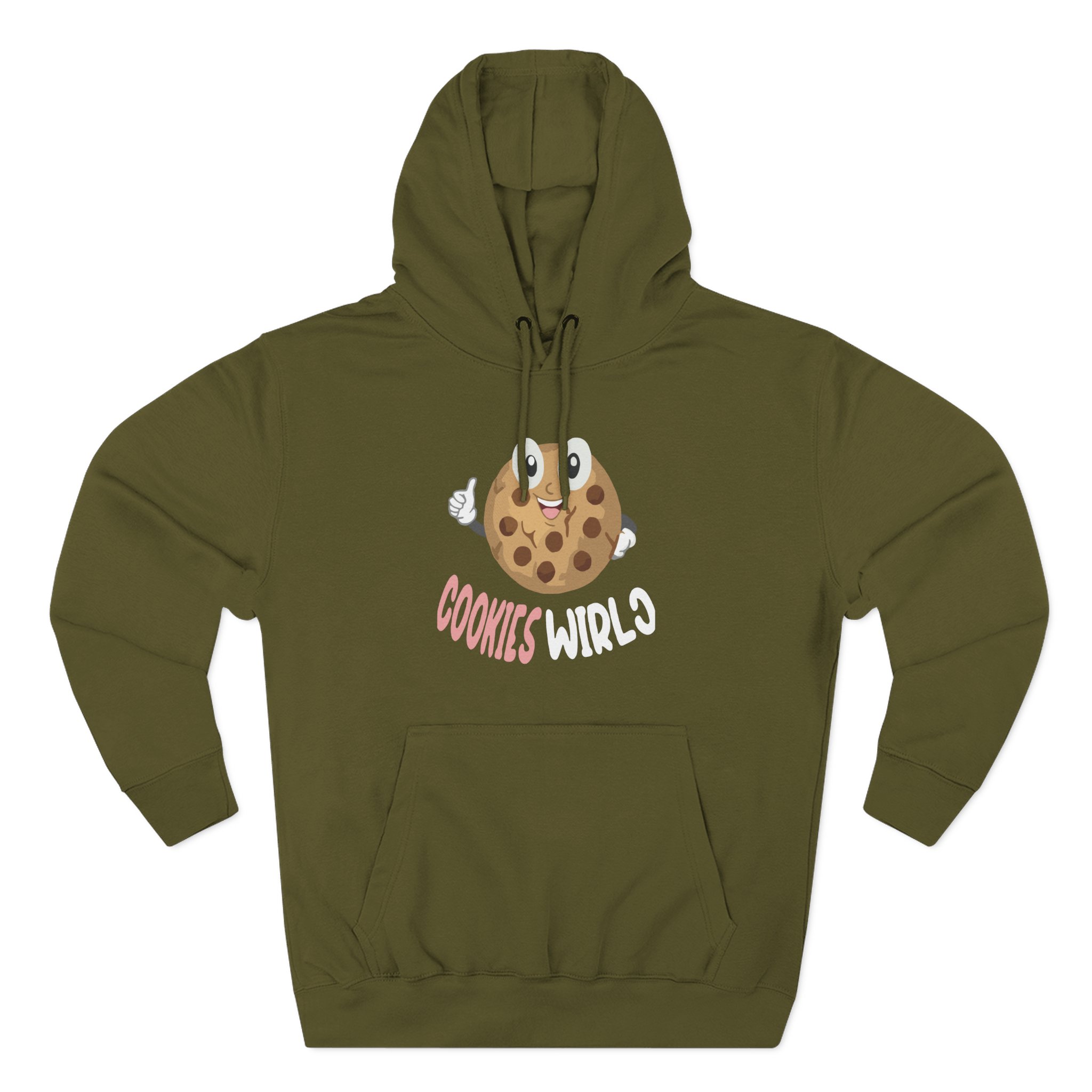 Cookieswirlc Three-Panel Fleece Hoodie