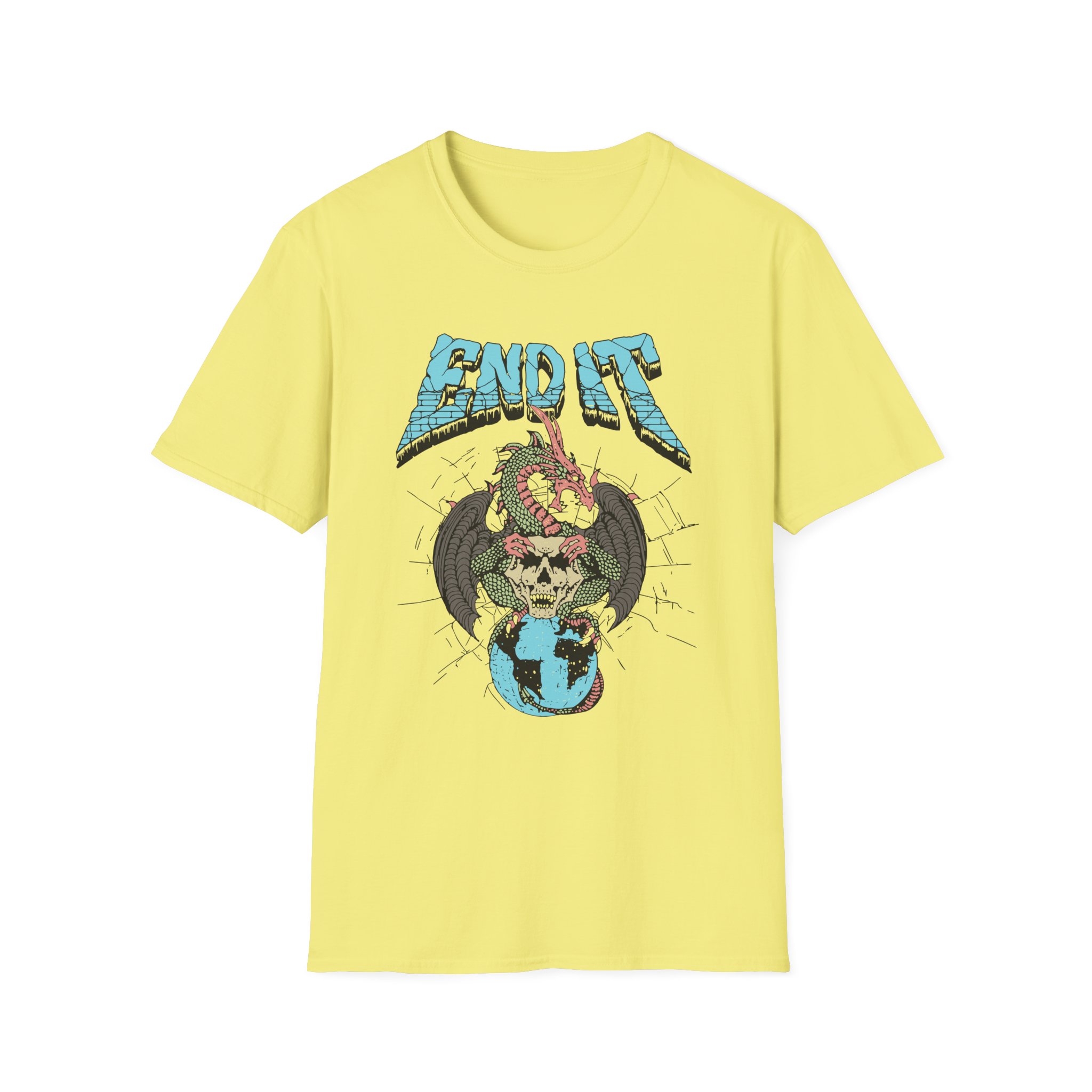 End It Dragon Skull Unisex Softstyle T-Shirt