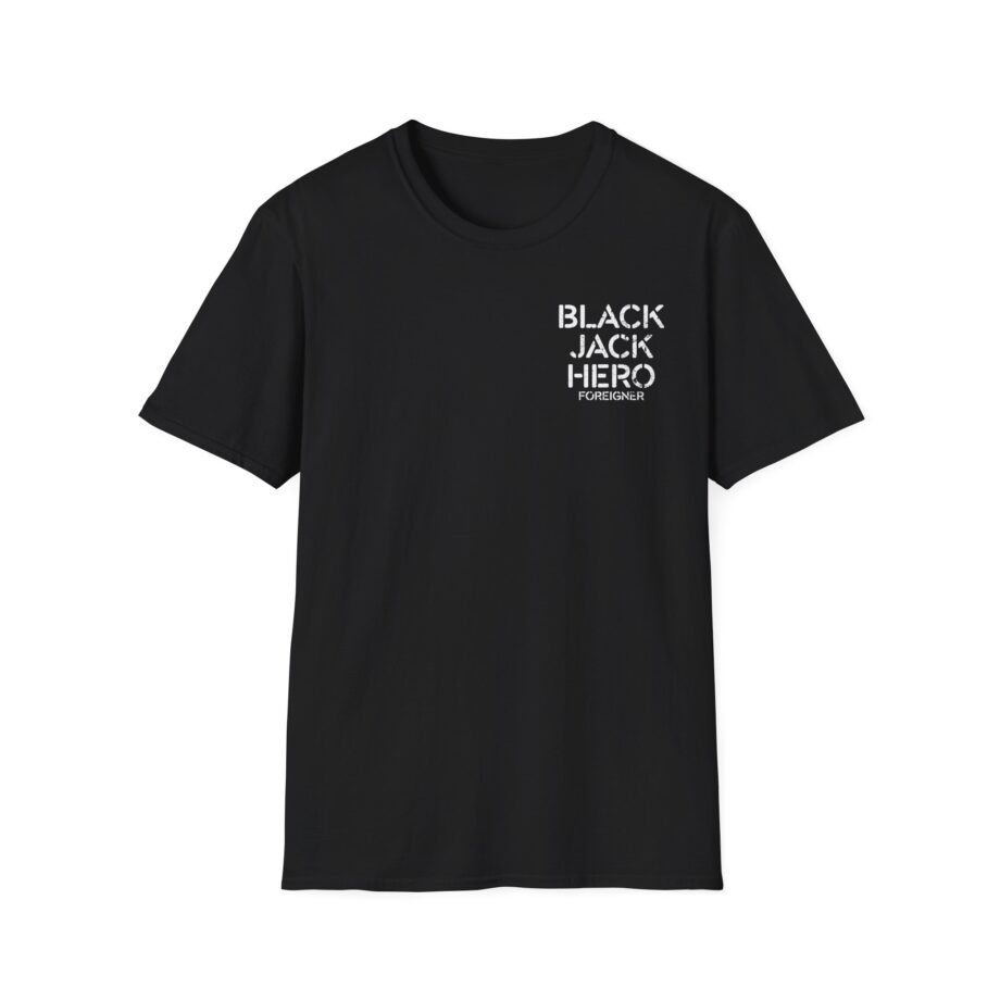Foreigner Black Jack Hero Unisex Softstyle T-Shirt