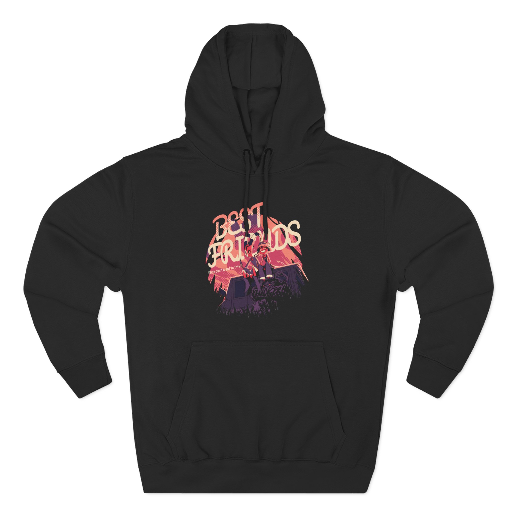 Vivziepop Best Friends Three-Panel Fleece Hoodie