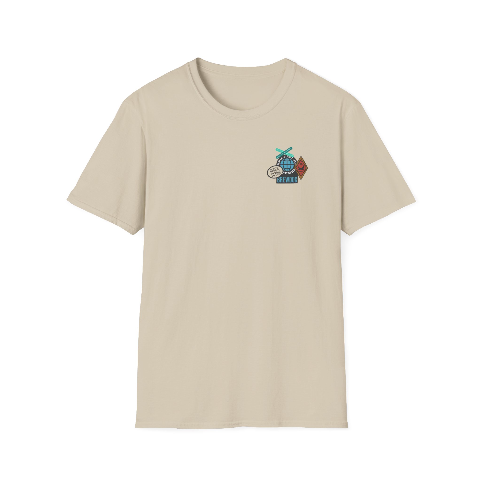 Brewdog Punk Sticker Unisex Softstyle T-Shirt