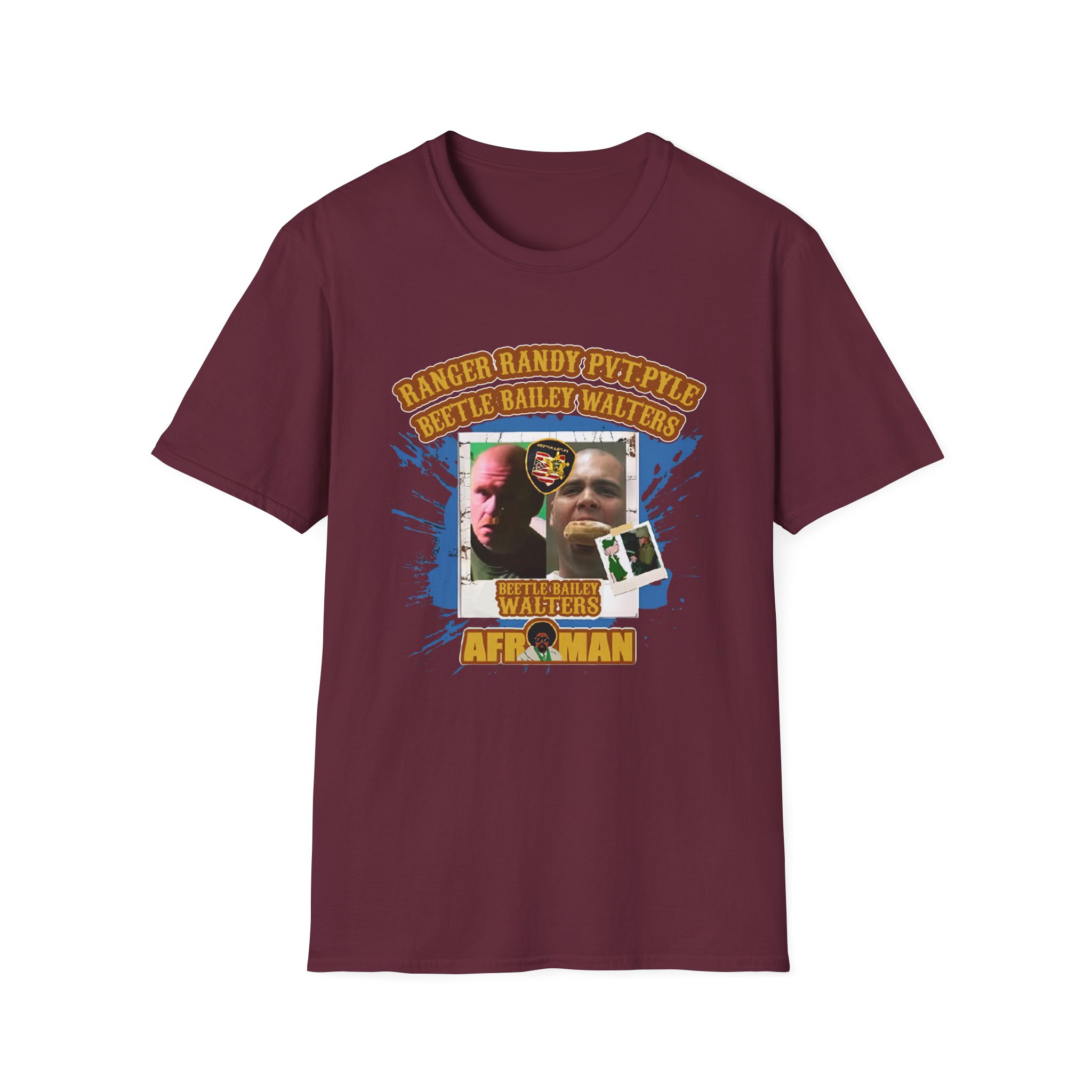 Afroman Ranger Randy Prvate Pyle Beetle Bailey Walters Unisex Softstyle T-Shirt