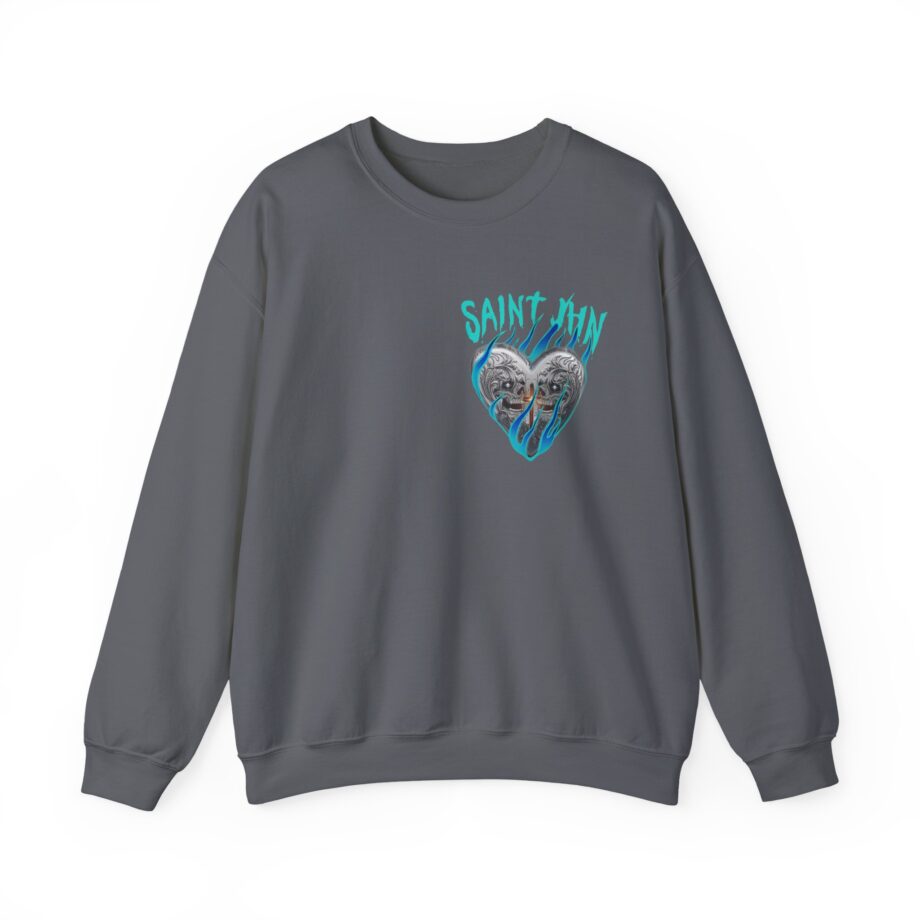 Saint Jhn Chromedd Hearts Icwbdy Unisex Heavy Blend™ Crewneck Sweatshirt