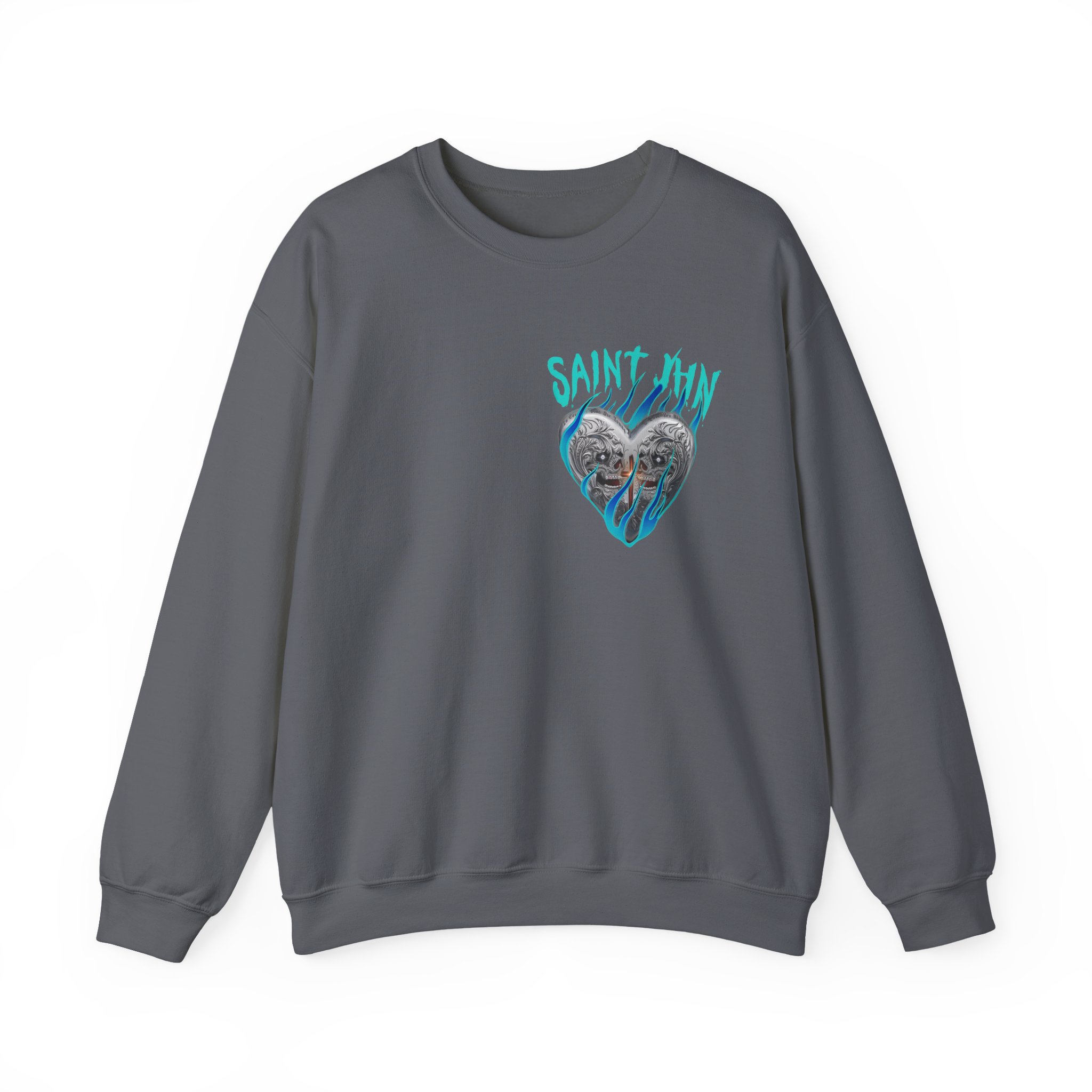 Saint Jhn Chromedd Hearts Icwbdy Unisex Heavy Blendâ„¢ Crewneck Sweatshirt