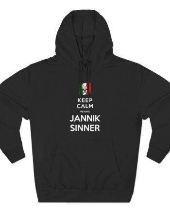 Jannik Sinner Keep Calm We Have Three-Panel Fleece Hoodie