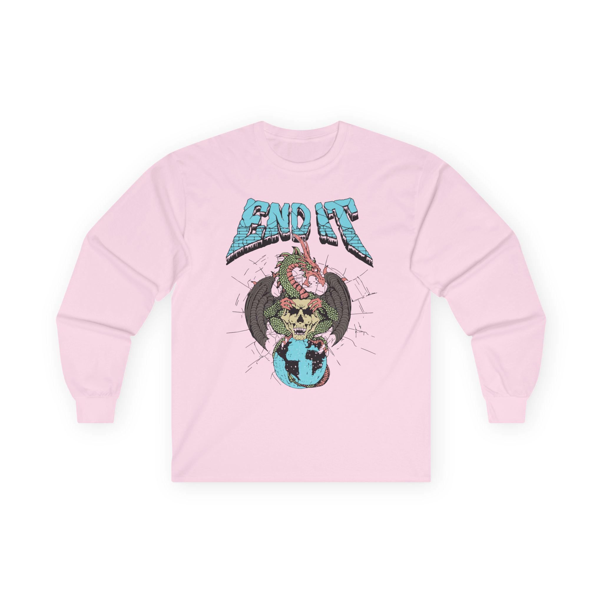 End It Dragon Skull Unisex Ultra Cotton Long Sleeve Tee
