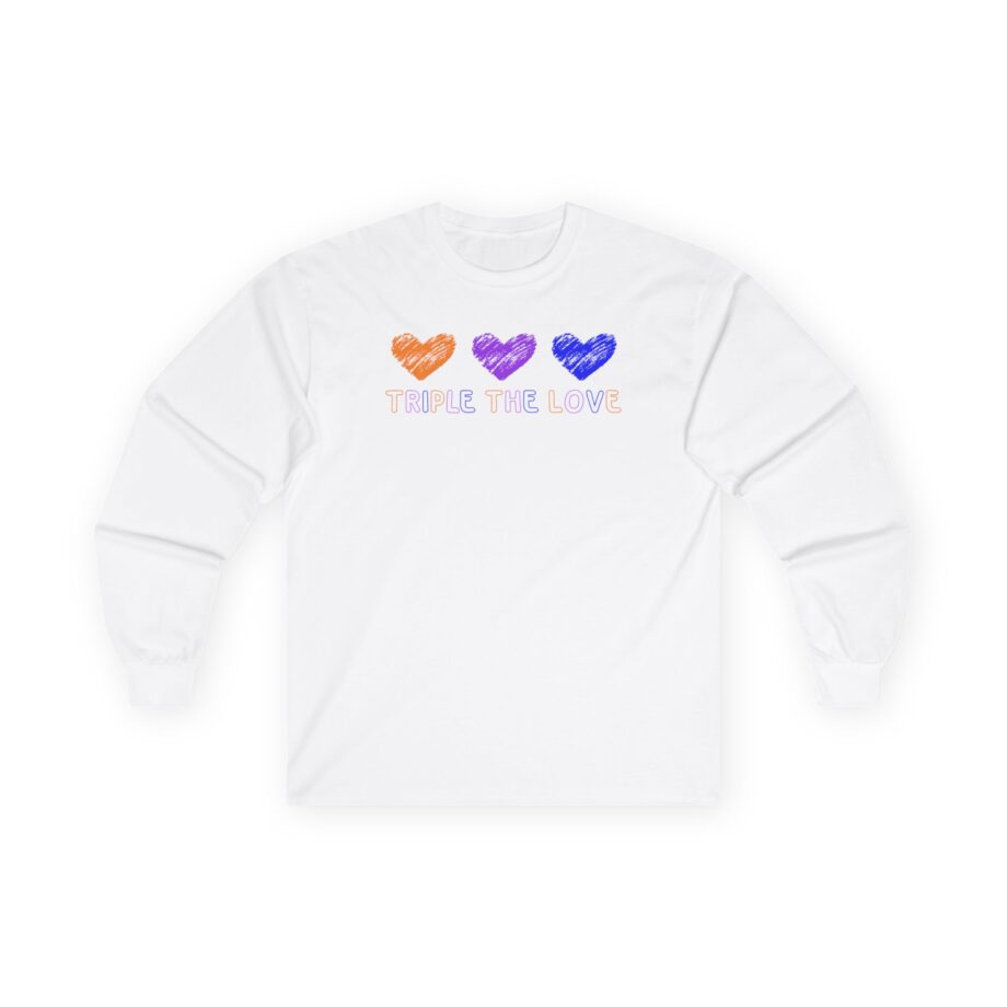 Fresh Love Triple the Love Unisex Ultra Cotton Long Sleeve Tee
