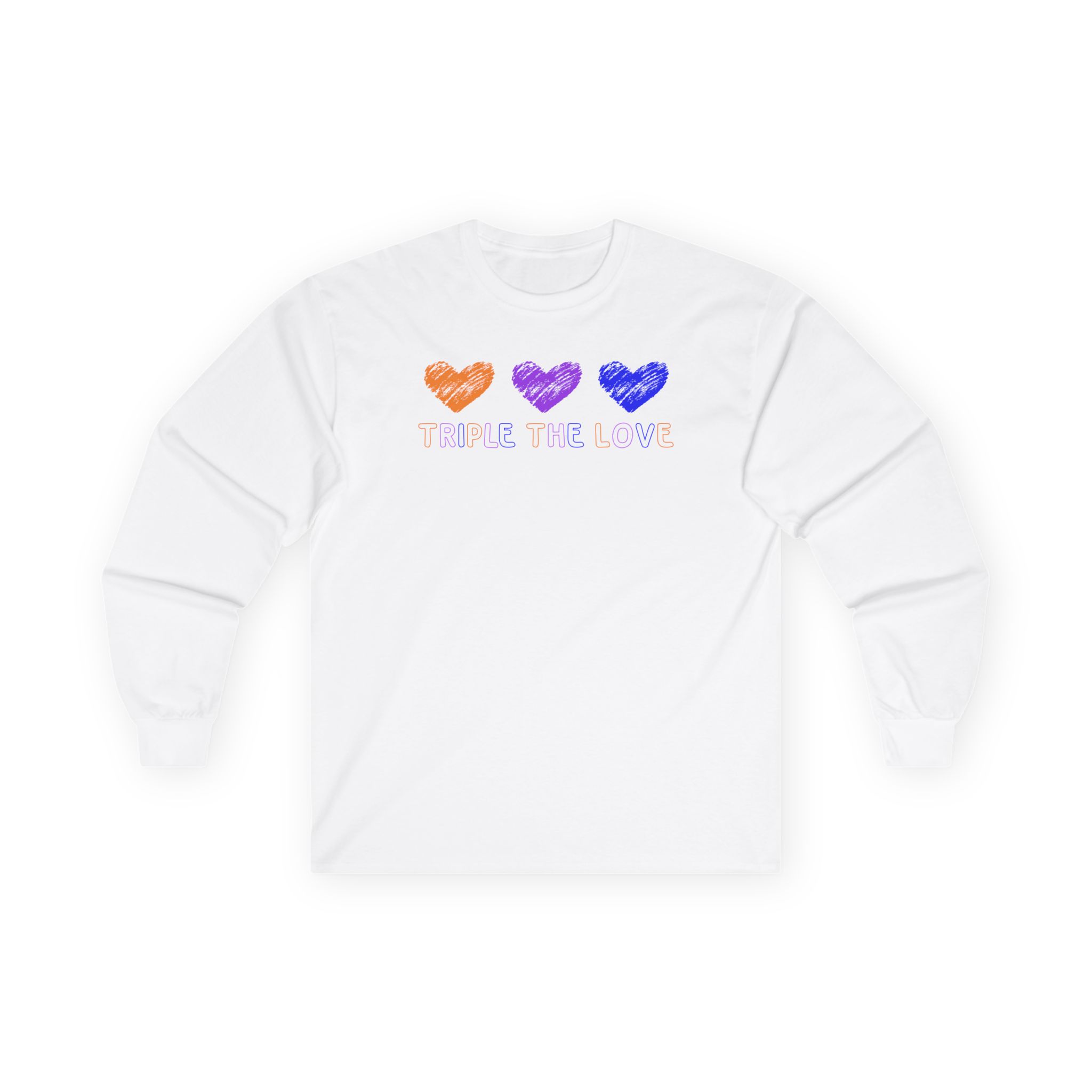 Fresh Love Triple the Love Unisex Ultra Cotton Long Sleeve Tee