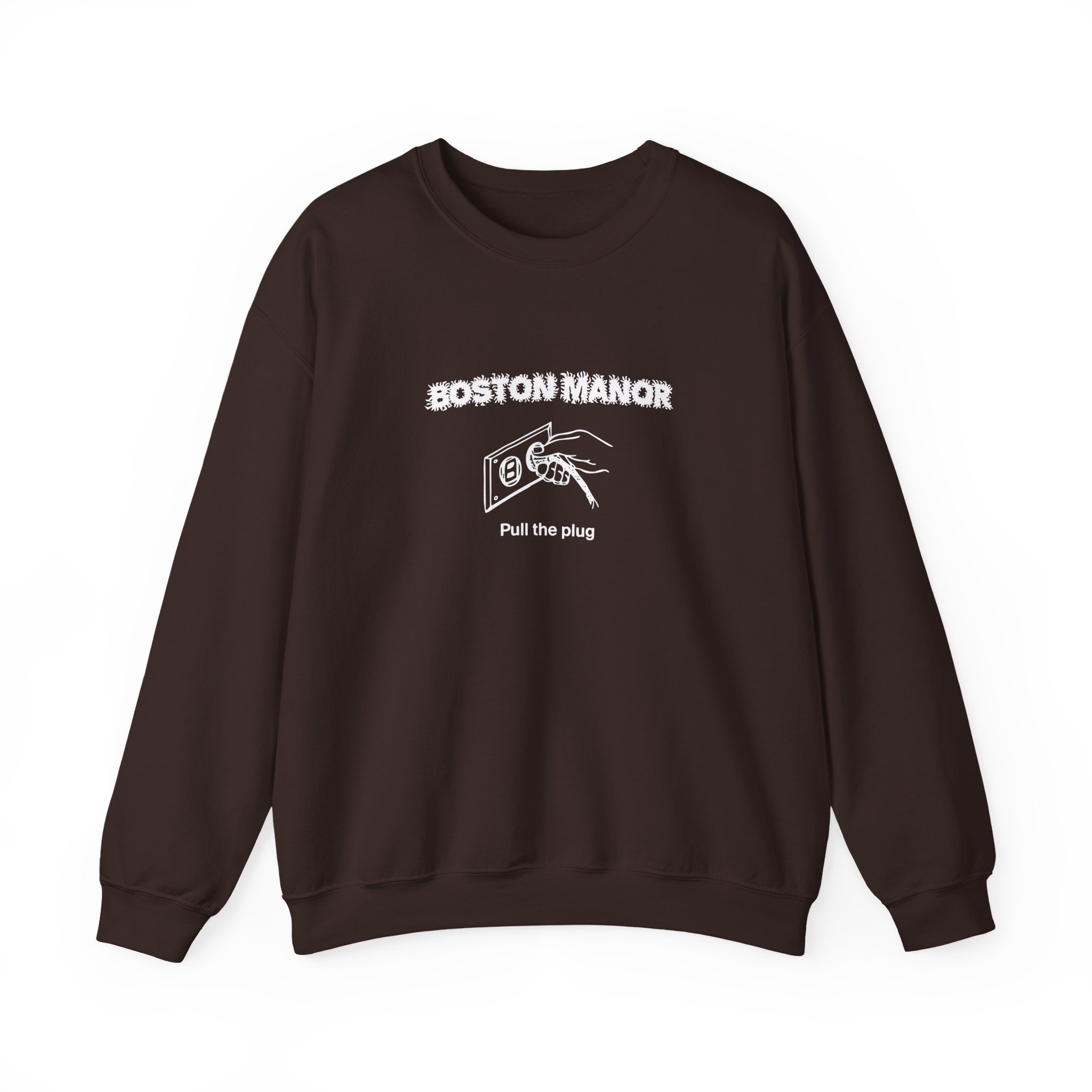 Boston Manor Pull the Plug Unisex Heavy Blendâ„¢ Crewneck Sweatshirt