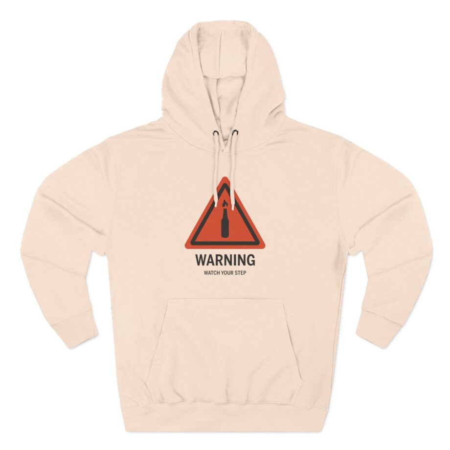 Summit1g Warning Watch Your Step Three-Panel Fleece Hoodie